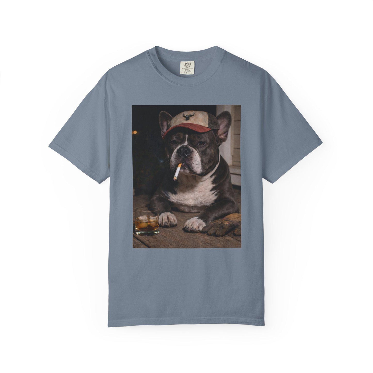 Funny French Bulldog Shirt, Dog Dad T-Shirt, Blue Collar Man Gag Gift Tee For Husband, Frenchie Owner Meme Humor Comfort Colors® Tshirt