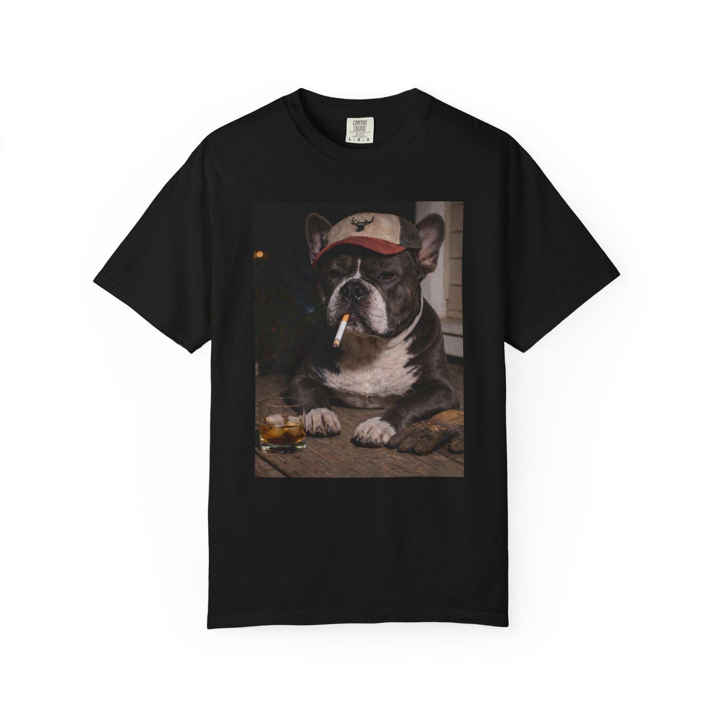 Funny French Bulldog Shirt, Dog Dad T-Shirt, Blue Collar Man Gag Gift Tee For Husband, Frenchie Owner Meme Humor Comfort Colors® Tshirt