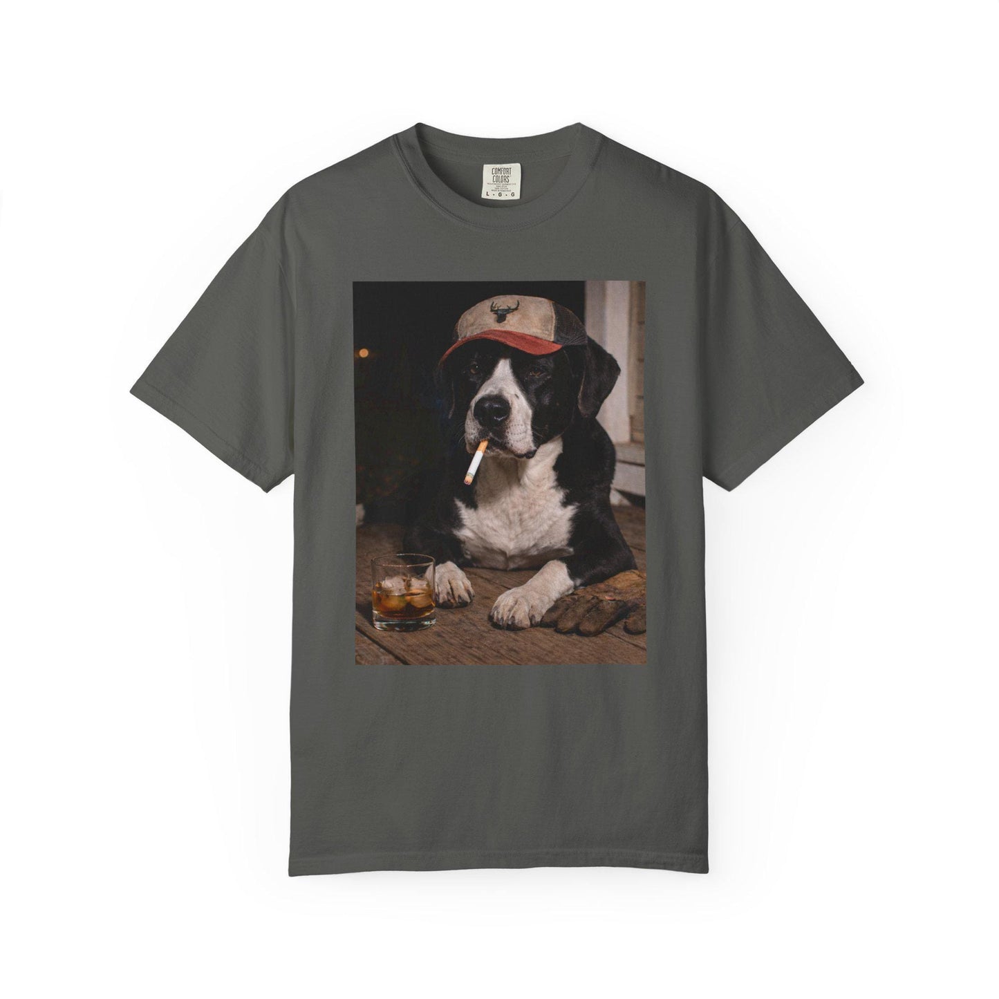Funny Black & White Mixed Breed Shirt, Dog Dad T-Shirt, Blue Collar Man Gag Gift Tee Husband, Pound Pup Meme Humor Comfort Colors® Tshirt