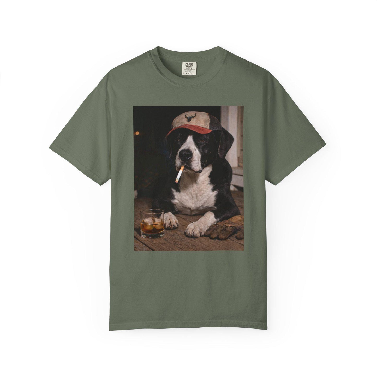 Funny Black & White Mixed Breed Shirt, Dog Dad T-Shirt, Blue Collar Man Gag Gift Tee Husband, Pound Pup Meme Humor Comfort Colors® Tshirt
