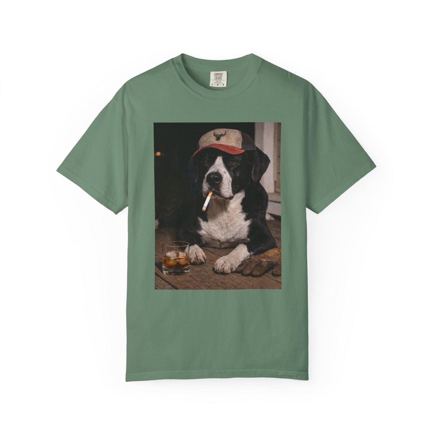 Funny Black & White Mixed Breed Shirt, Dog Dad T-Shirt, Blue Collar Man Gag Gift Tee Husband, Pound Pup Meme Humor Comfort Colors® Tshirt