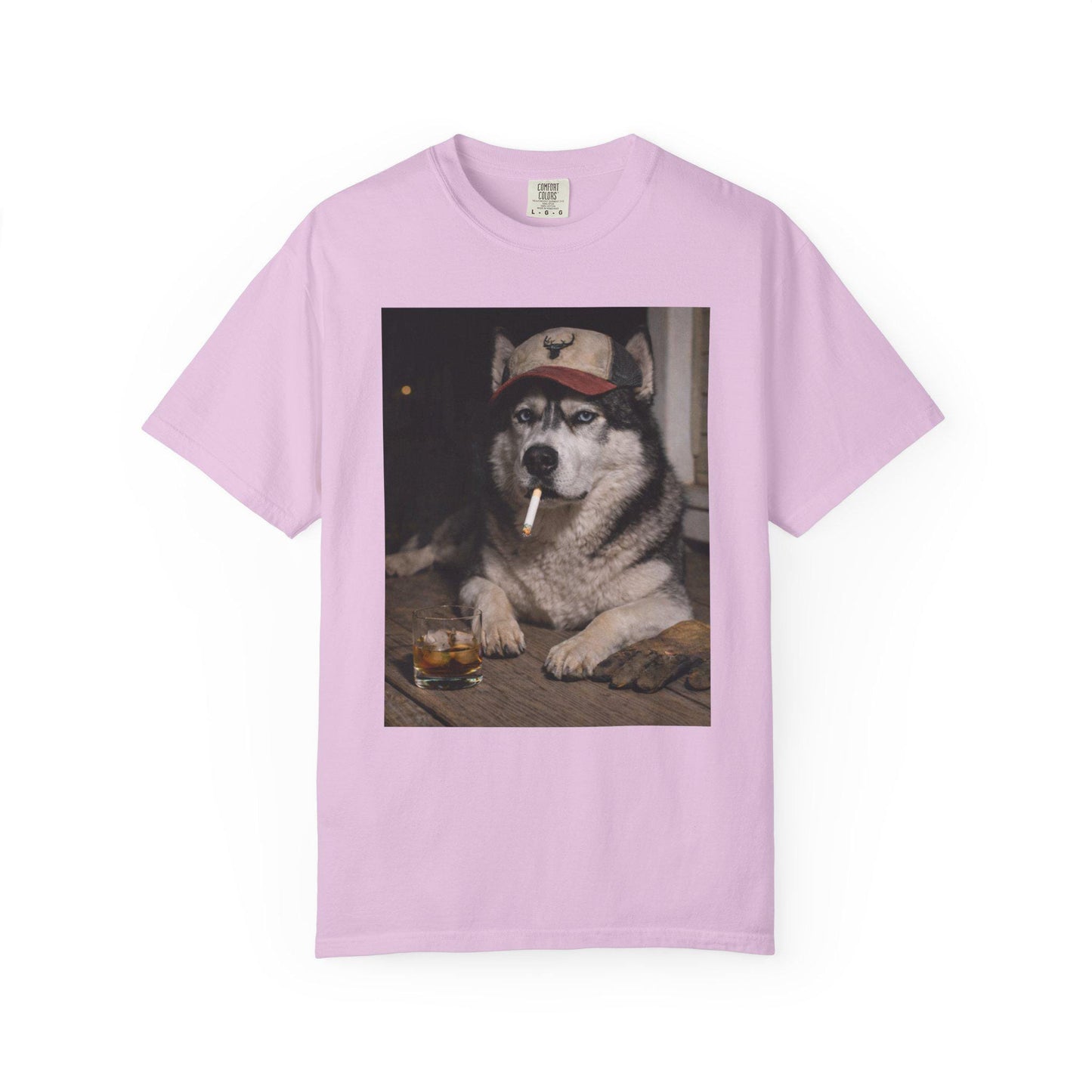 Funny Husky Shirt, Dog Dad T-Shirt, Blue Collar Man Gag Gift Tee For Husband, Siberian Husky Meme Humor Comfort Colors® Tshirt