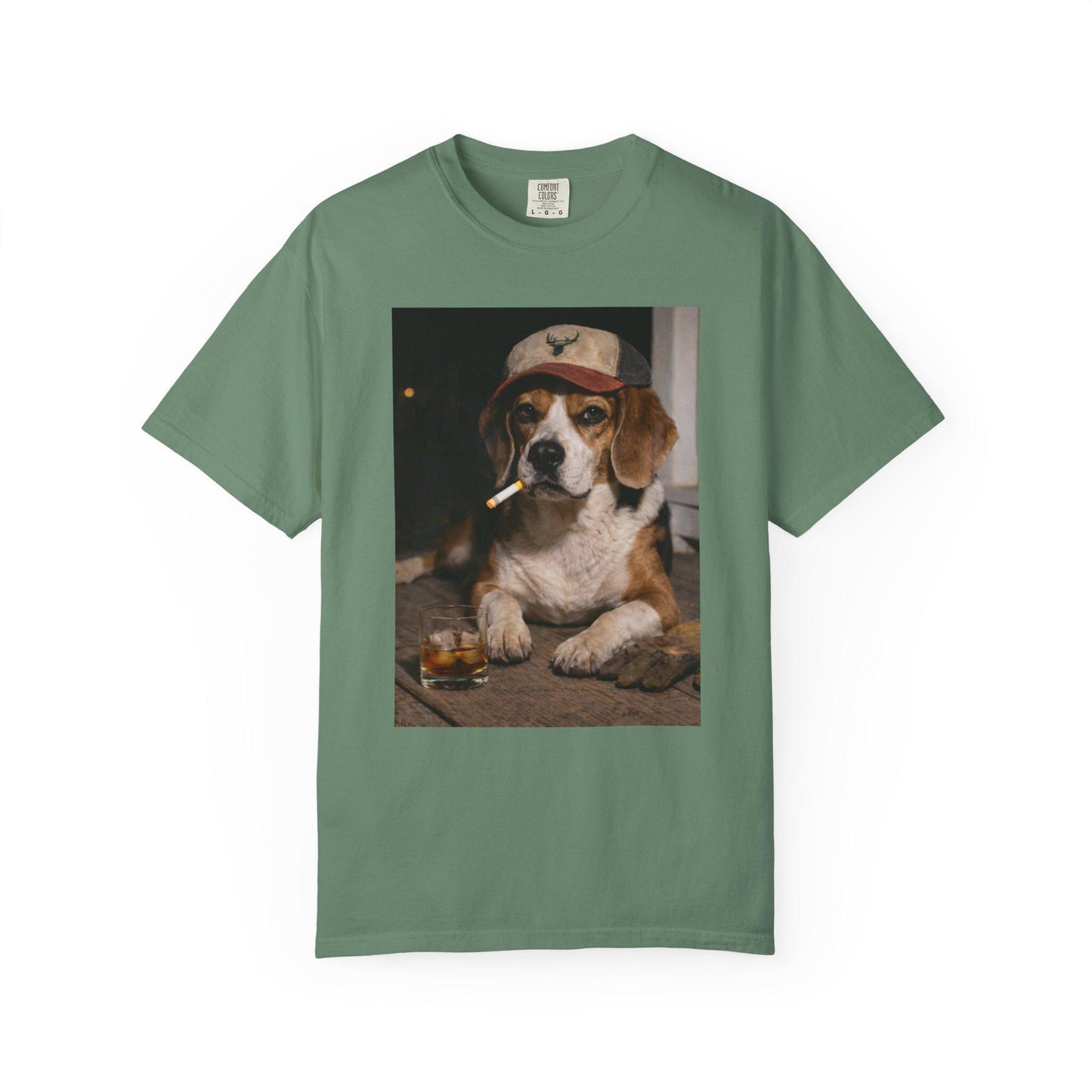 Funny Beagle Shirt, Dog Dad T-Shirt, Blue Collar Man Gag Gift Tee For Husband, Hilarious Meme Humor Comfort Colors® Tshirt