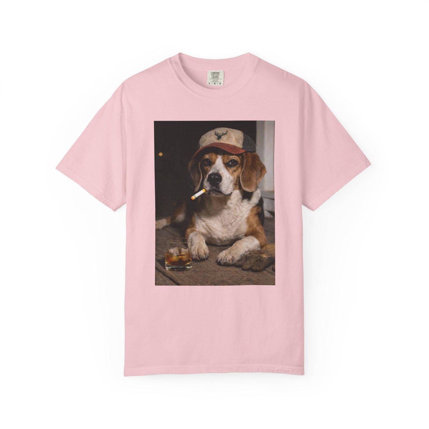 Funny Beagle Shirt, Dog Dad T-Shirt, Blue Collar Man Gag Gift Tee For Husband, Hilarious Meme Humor Comfort Colors® Tshirt