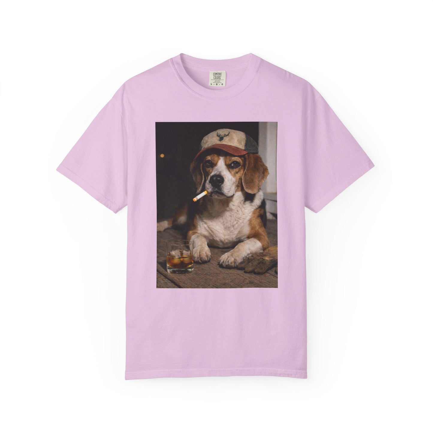 Funny Beagle Shirt, Dog Dad T-Shirt, Blue Collar Man Gag Gift Tee For Husband, Hilarious Meme Humor Comfort Colors® Tshirt