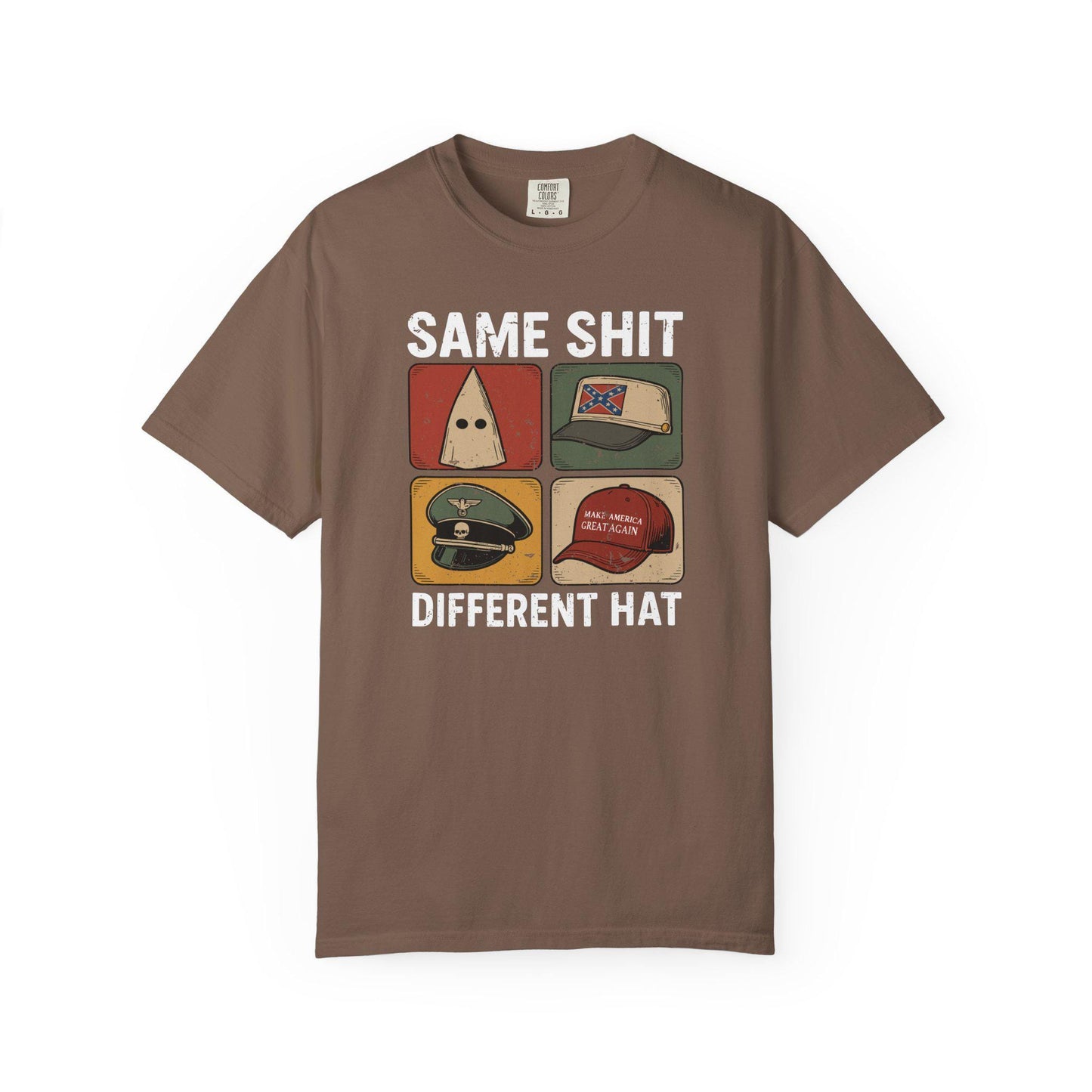 Same Shit Different Hat TShirt, Anti Trump Anti MAGA Political T-shirt, Funny Protest Graphic Tee, Dark Humor Shirt, FDT Gift For Democrat