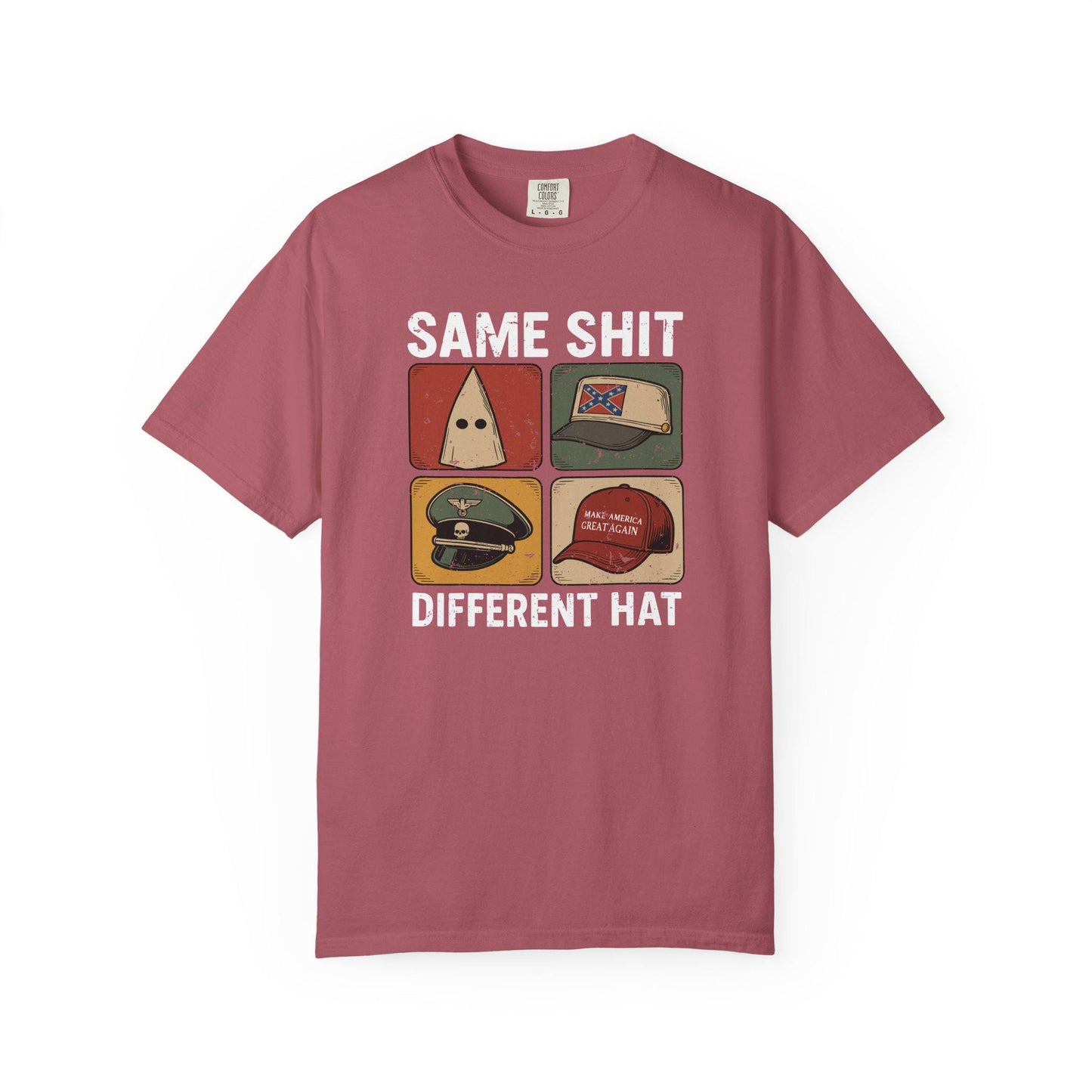 Same Shit Different Hat TShirt, Anti Trump Anti MAGA Political T-shirt, Funny Protest Graphic Tee, Dark Humor Shirt, FDT Gift For Democrat