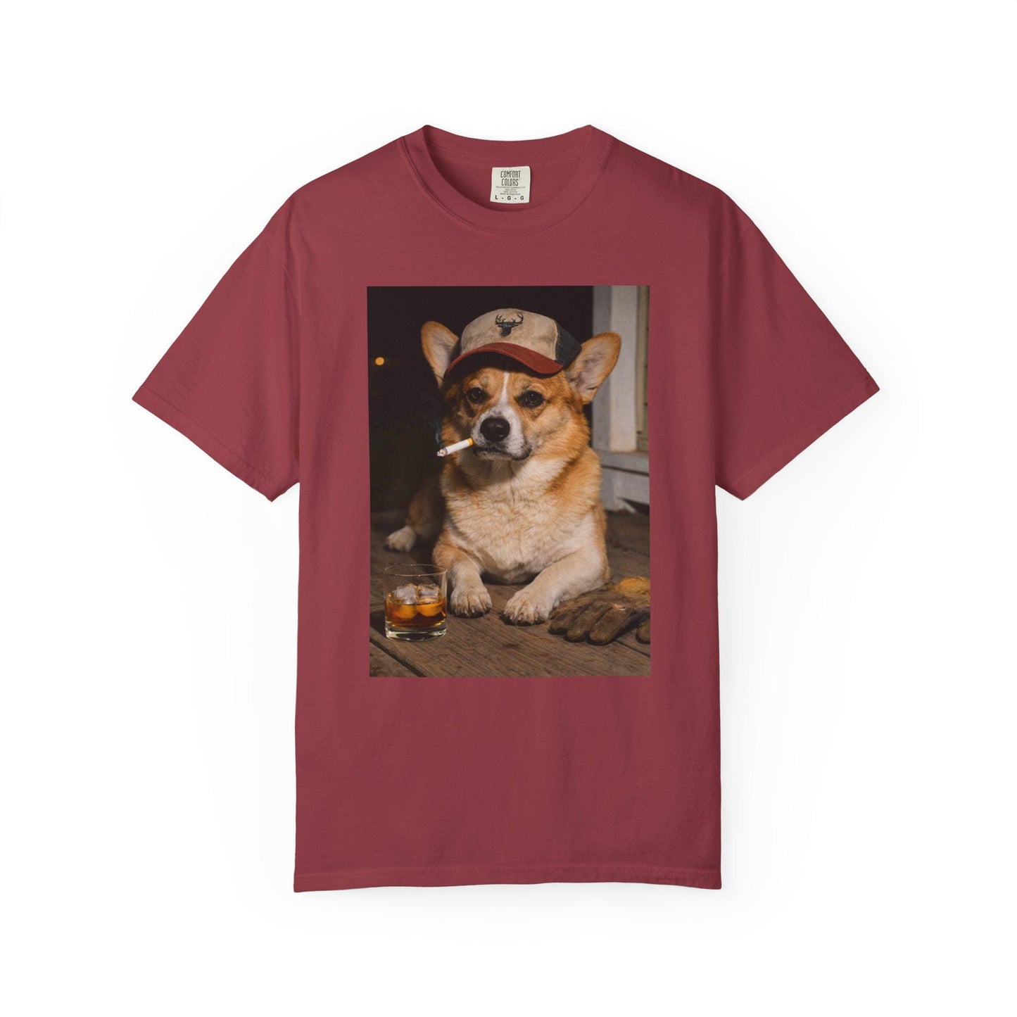 Funny Corgi Shirt, Dog Dad T-Shirt, Blue Collar Man Gag Gift Tee For Husband, Hilarious Meme Humor Comfort Colors® Tshirt