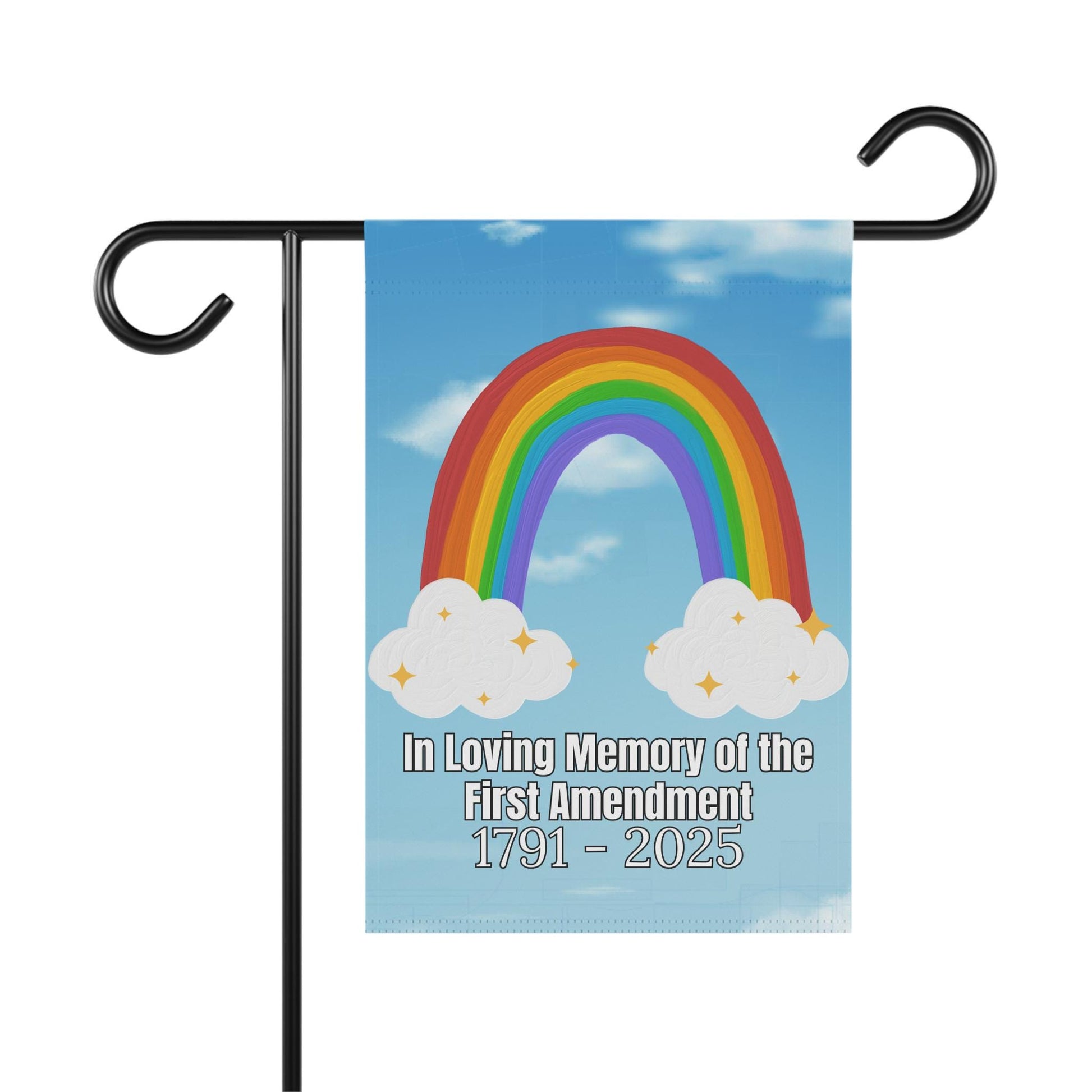 Liberal First Amendment Decor, Radical Left Scum Yard Flag, Anti Trump Outdoor Garden Banner, Spring Rainbow Activist Decoration