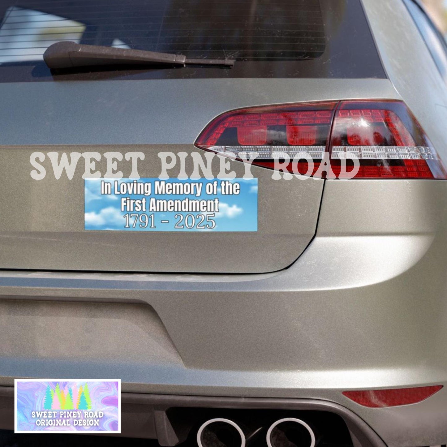 First Amendment Snarky Political Humor Car Magnet, Funny Leftist Bumper Sticker, Hilarous FDT Decal, Anti Trump Radical Left Scum Activist