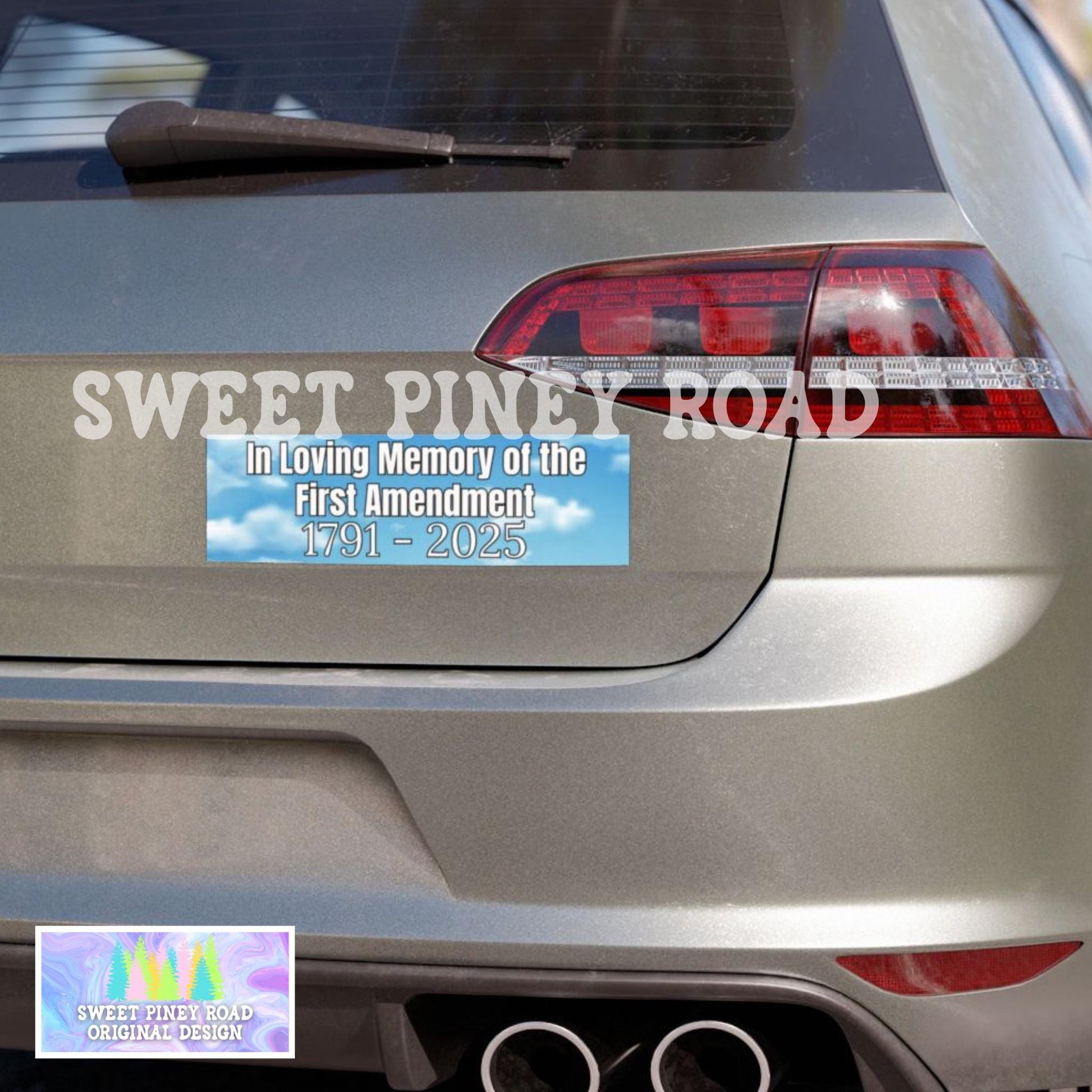 First Amendment Snarky Political Humor Car Magnet, Funny Leftist Bumper Sticker, Hilarous FDT Decal, Anti Trump Radical Left Scum Activist