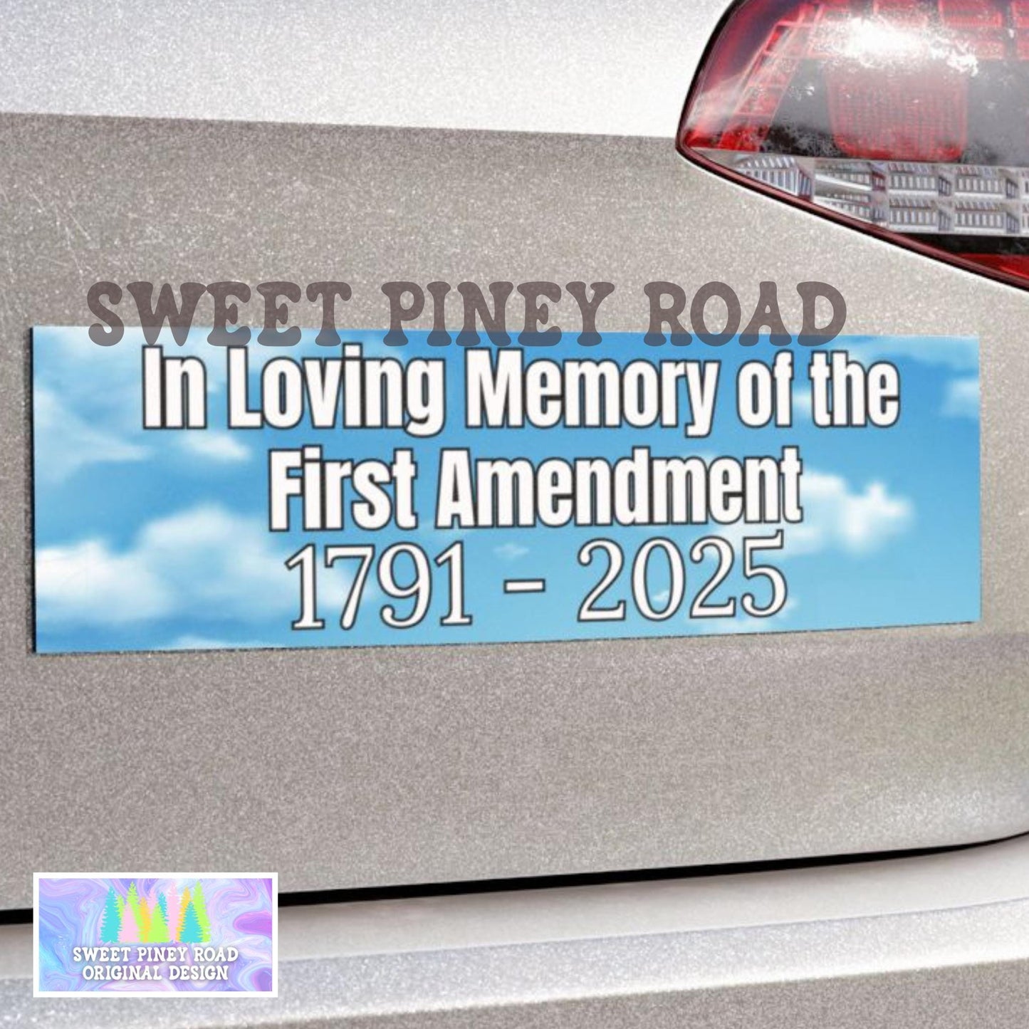 First Amendment Snarky Political Humor Car Magnet, Funny Leftist Bumper Sticker, Hilarous FDT Decal, Anti Trump Radical Left Scum Activist