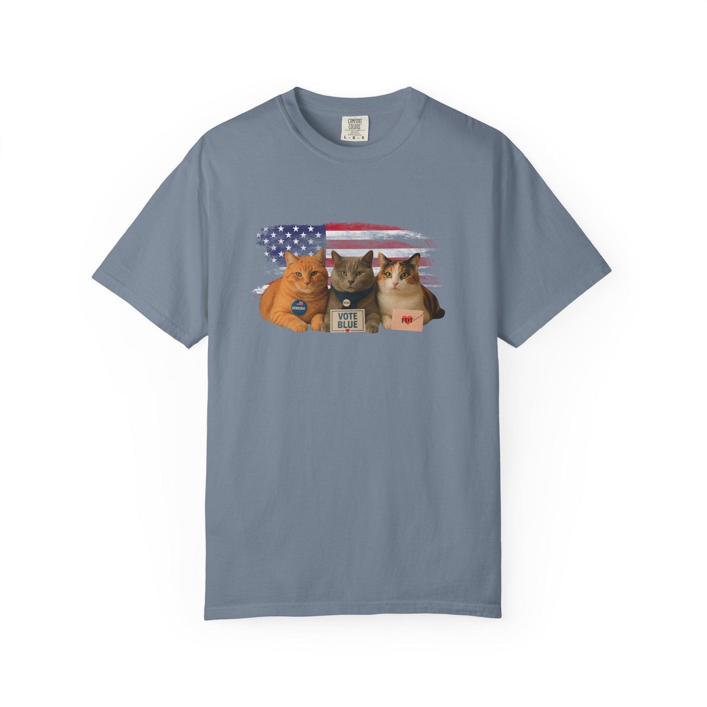 Anti Trump Cat Shirt, Funny Kitty Lover Gag Gift, Hilarious Political Leftist T-Shirt, Progressive Pro-Democracy Tshirt, FDT Protest Tee