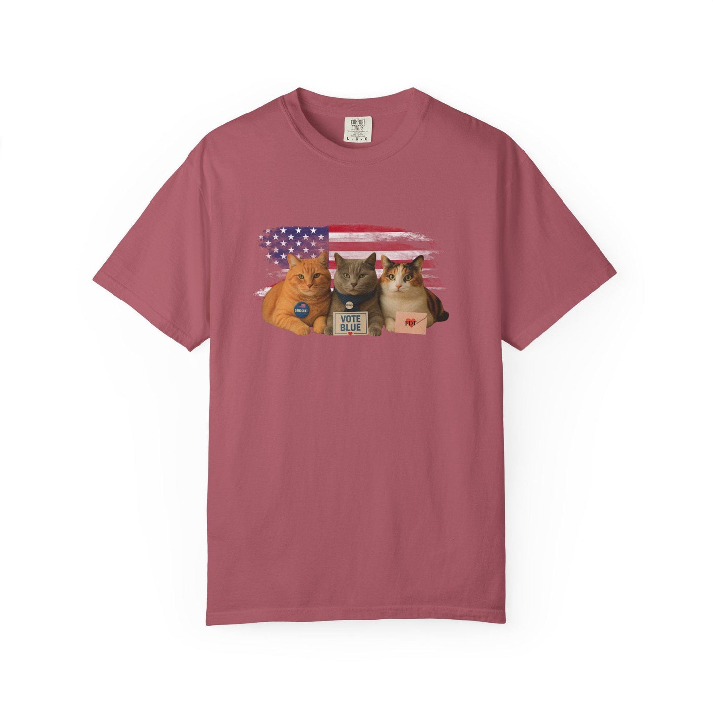 Anti Trump Cat Shirt, Funny Kitty Lover Gag Gift, Hilarious Political Leftist T-Shirt, Progressive Pro-Democracy Tshirt, FDT Protest Tee