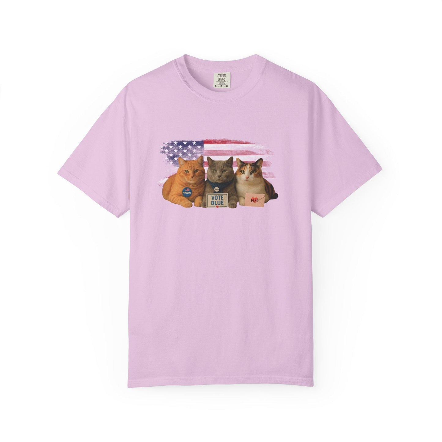 Anti Trump Cat Shirt, Funny Kitty Lover Gag Gift, Hilarious Political Leftist T-Shirt, Progressive Pro-Democracy Tshirt, FDT Protest Tee