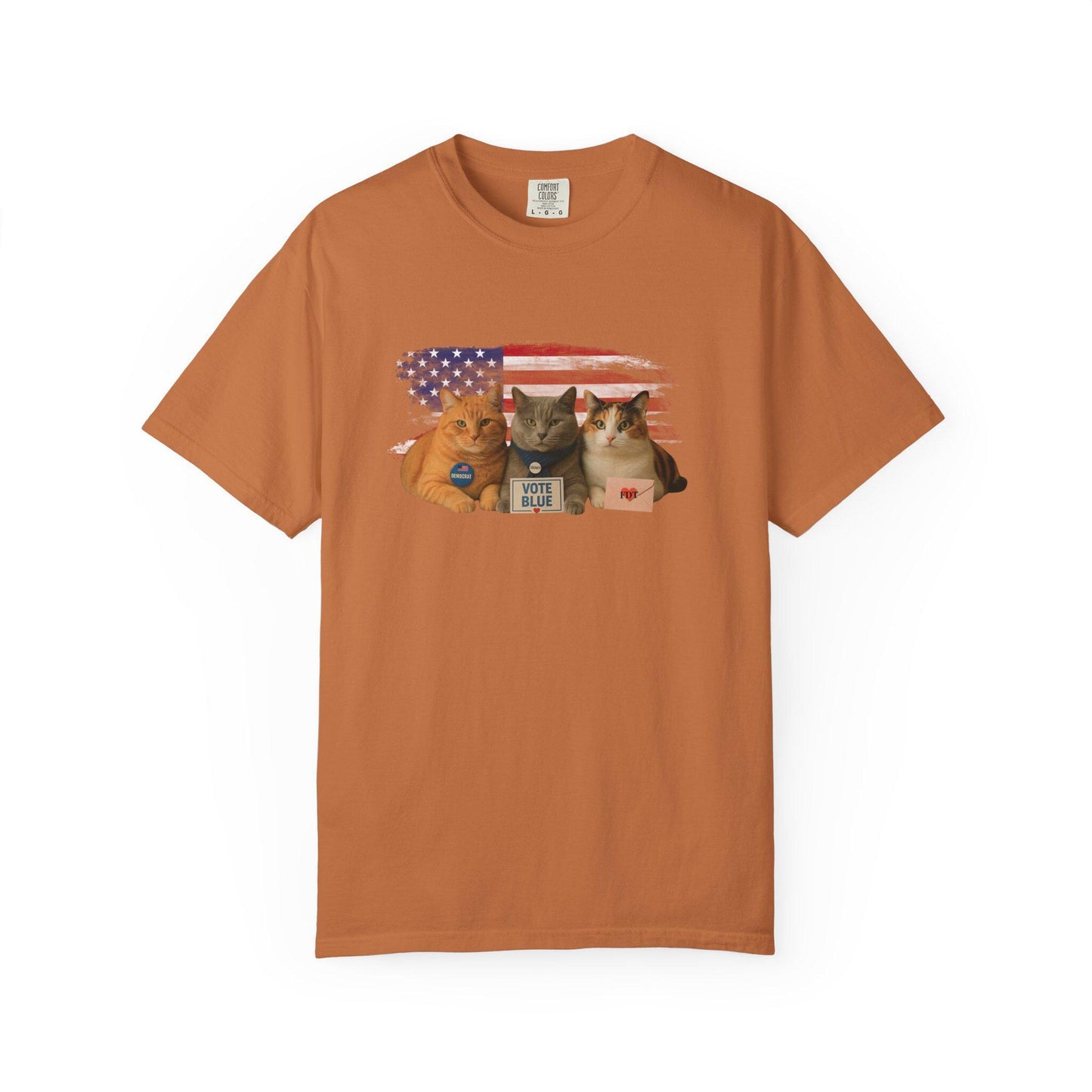 Anti Trump Cat Shirt, Funny Kitty Lover Gag Gift, Hilarious Political Leftist T-Shirt, Progressive Pro-Democracy Tshirt, FDT Protest Tee
