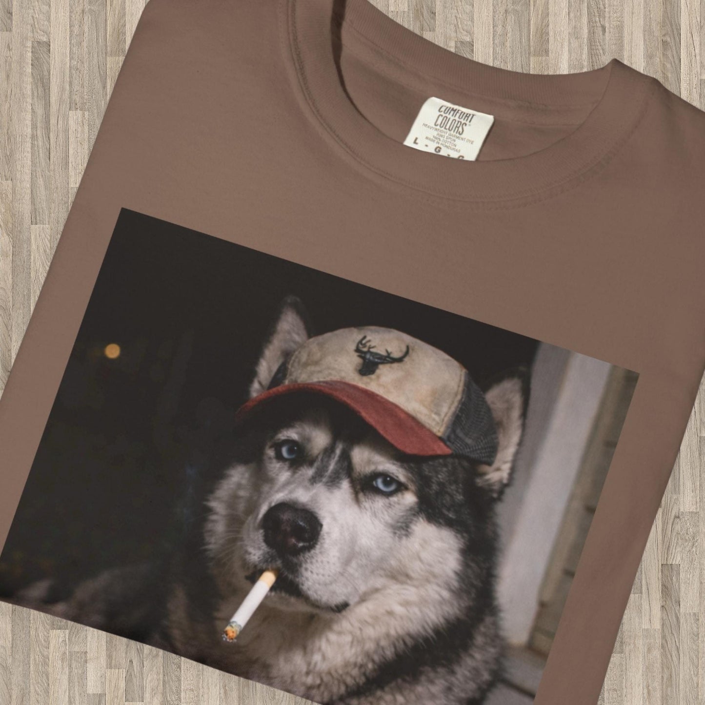 Funny Husky Shirt, Dog Dad T-Shirt, Blue Collar Man Gag Gift Tee For Husband, Siberian Husky Meme Humor Comfort Colors® Tshirt