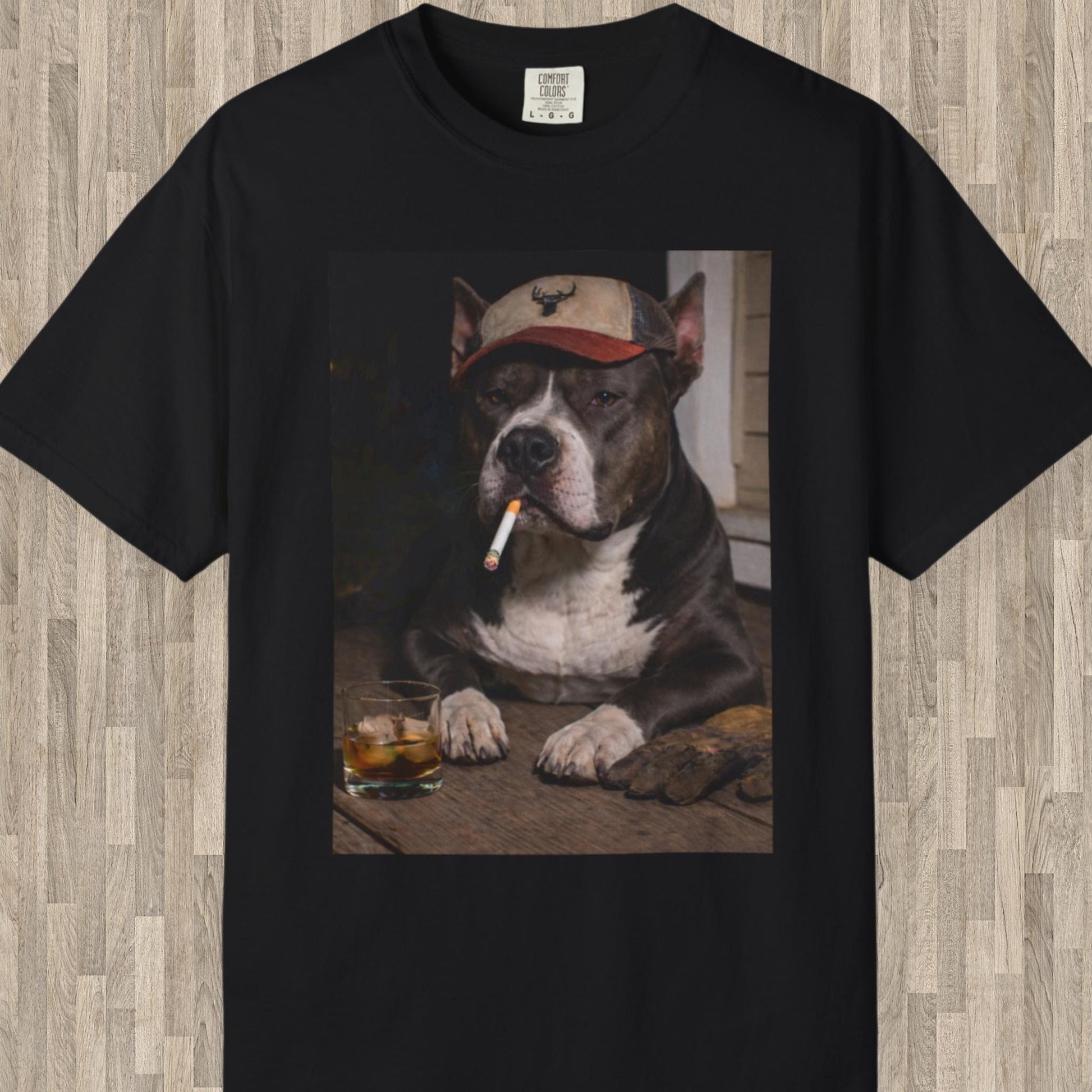 Funny American Bully Shirt, Dog Dad T-Shirt, Blue Collar Man Gag Gift Tee For Husband, American Bulldog Meme Humor Comfort Colors® Tshirt