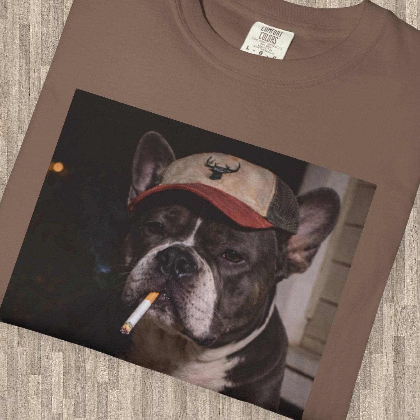 Funny French Bulldog Shirt, Dog Dad T-Shirt, Blue Collar Man Gag Gift Tee For Husband, Frenchie Owner Meme Humor Comfort Colors® Tshirt