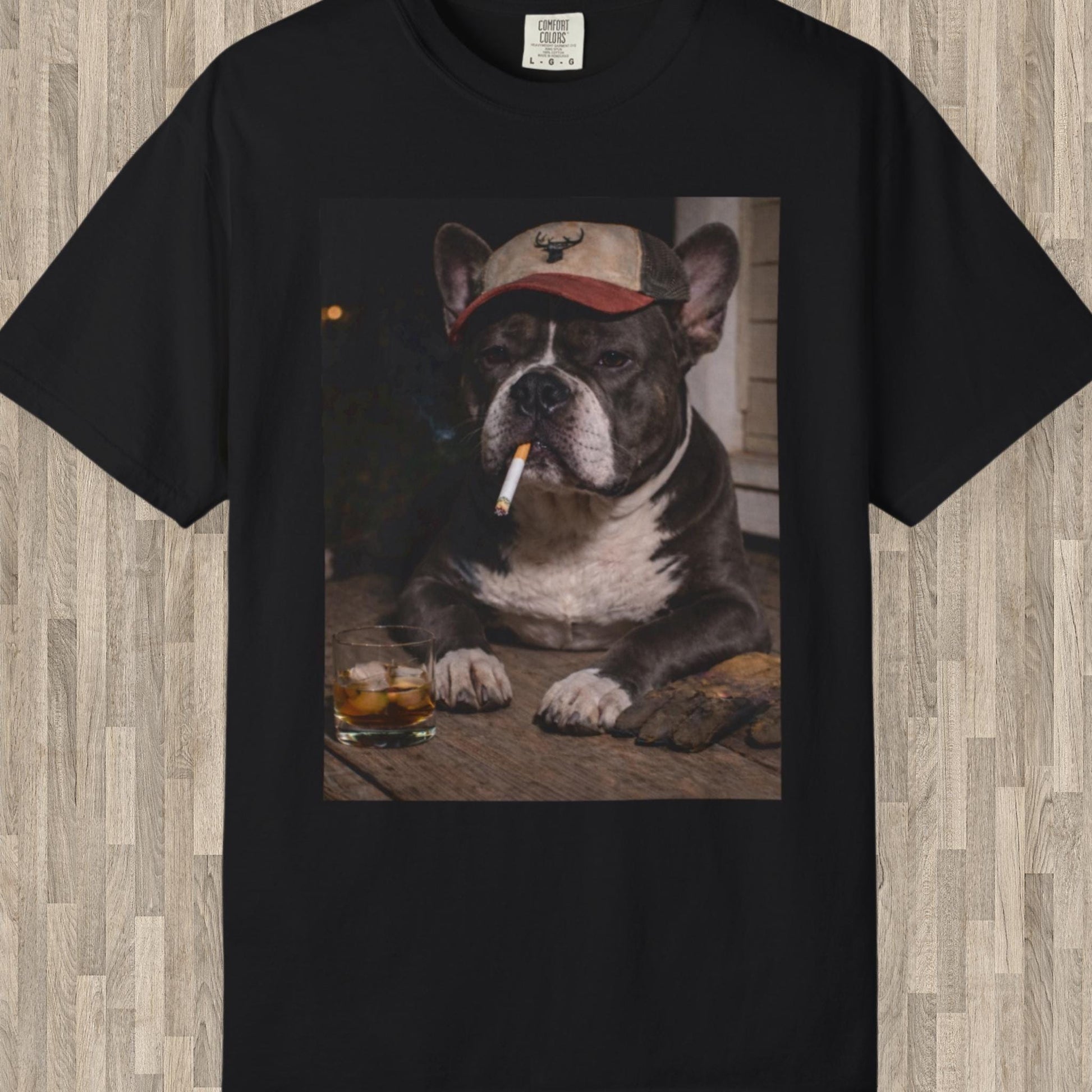 Funny French Bulldog Shirt, Dog Dad T-Shirt, Blue Collar Man Gag Gift Tee For Husband, Frenchie Owner Meme Humor Comfort Colors® Tshirt