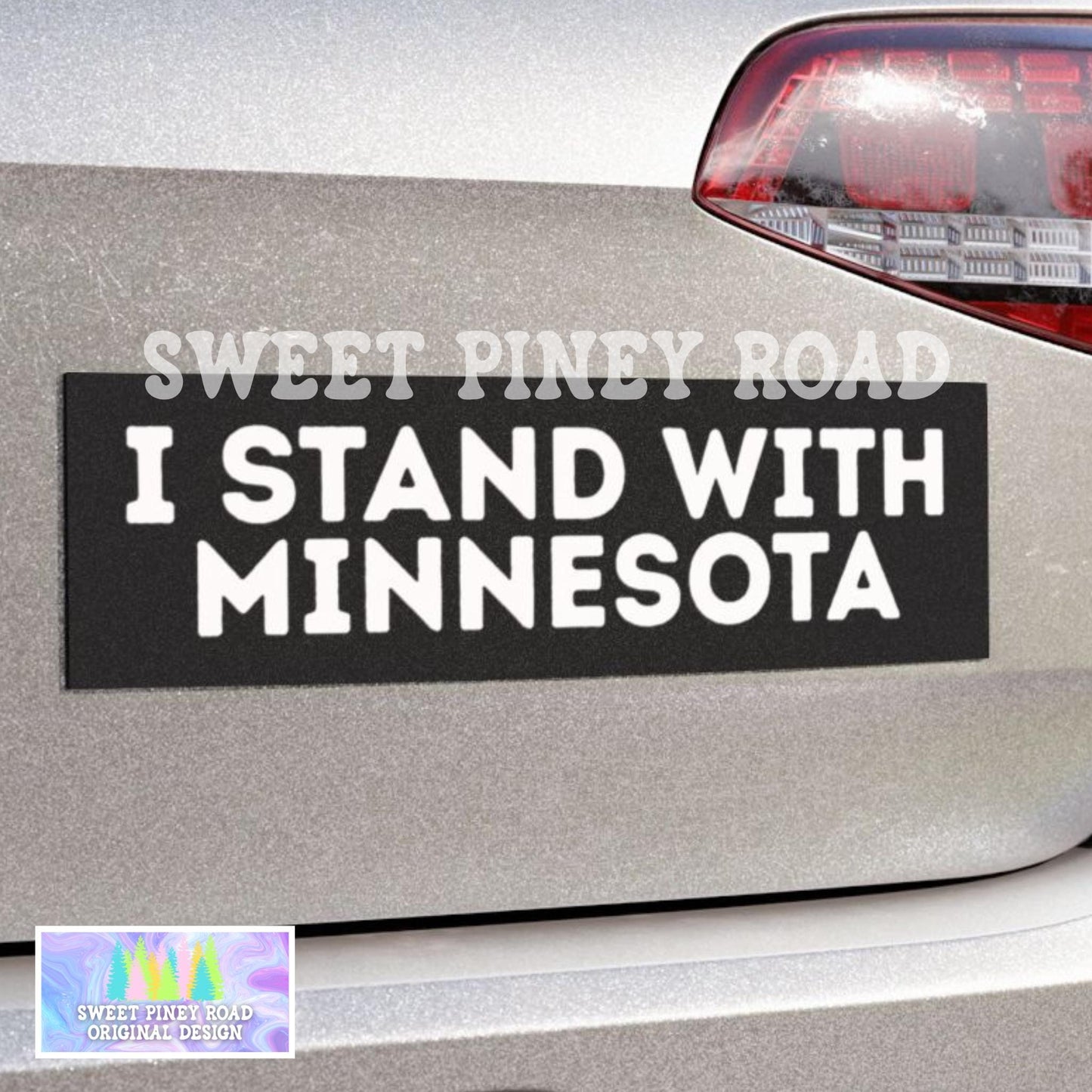 I Stand With Minnesota Car Magnet, F*ck ICE Bumper Sticker, Waltz Protest Fight For Human Rights, Deport The Racists, Anti Trump FDT Rally
