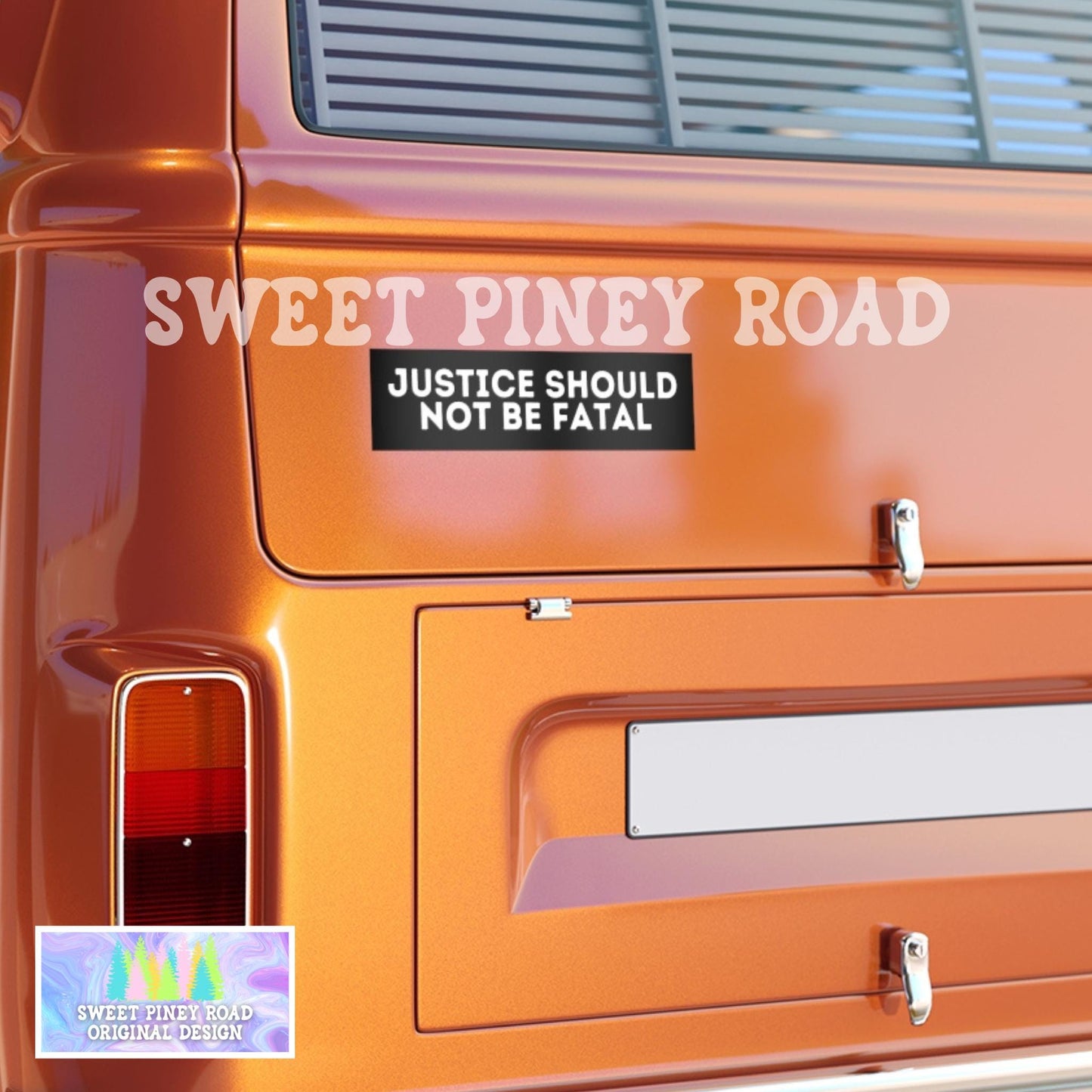 Justice Should Not Be Fatal Car Magnet, F*ck ICE Bumper Sticker, Stand With Minnesota, Abolish ICE, Deport The Racists, Anti Trump FDT