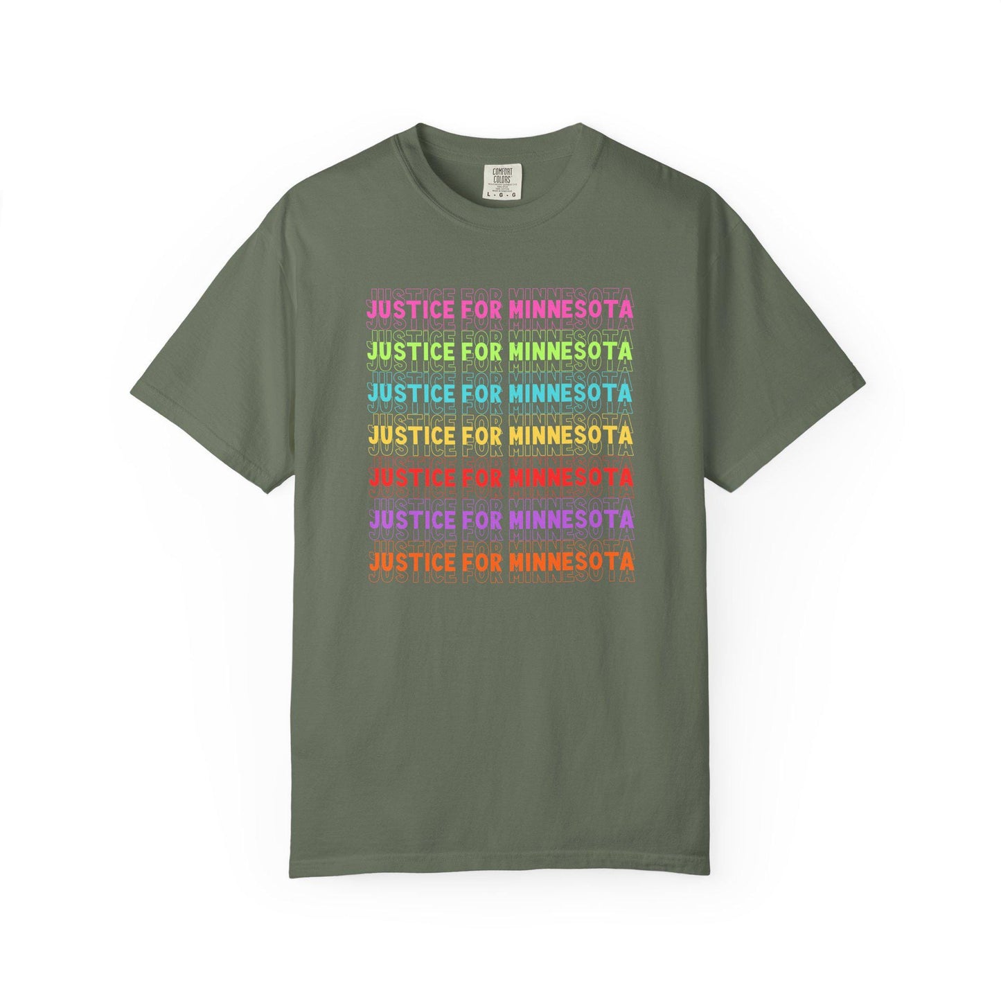 Justice For Minnesota Shirt, Abolish ICE Rainbow T-Shirt, Waltz Protest For Human Rights Tshirt, Protest Rally Tee, F*ck ICE Anti Trump FDT