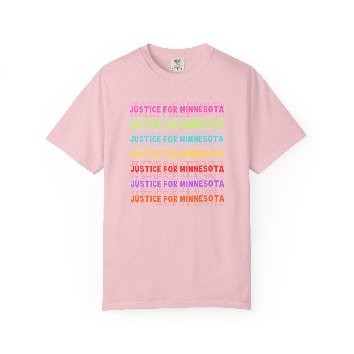 Justice For Minnesota Shirt, Abolish ICE Rainbow T-Shirt, Waltz Protest For Human Rights Tshirt, Protest Rally Tee, F*ck ICE Anti Trump FDT
