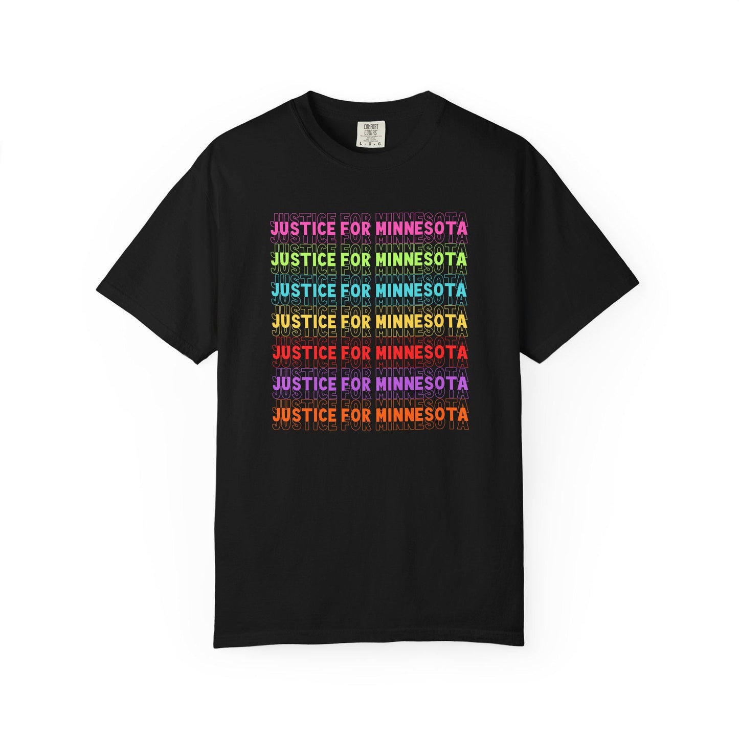 Justice For Minnesota Shirt, Abolish ICE Rainbow T-Shirt, Waltz Protest For Human Rights Tshirt, Protest Rally Tee, F*ck ICE Anti Trump FDT
