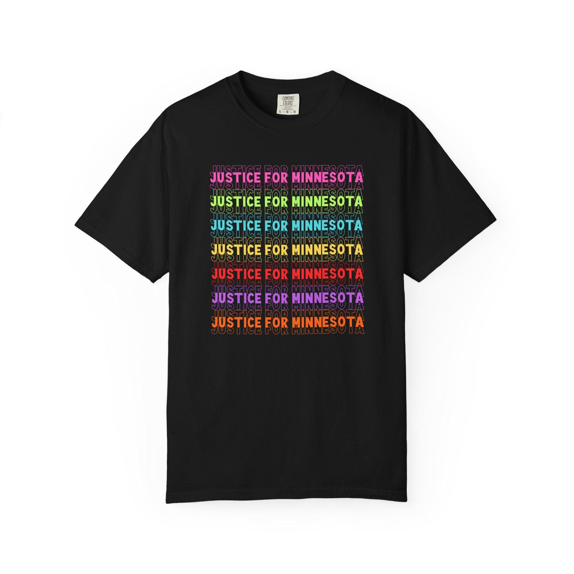 Justice For Minnesota Shirt, Abolish ICE Rainbow T-Shirt, Waltz Protest For Human Rights Tshirt, Protest Rally Tee, F*ck ICE Anti Trump FDT