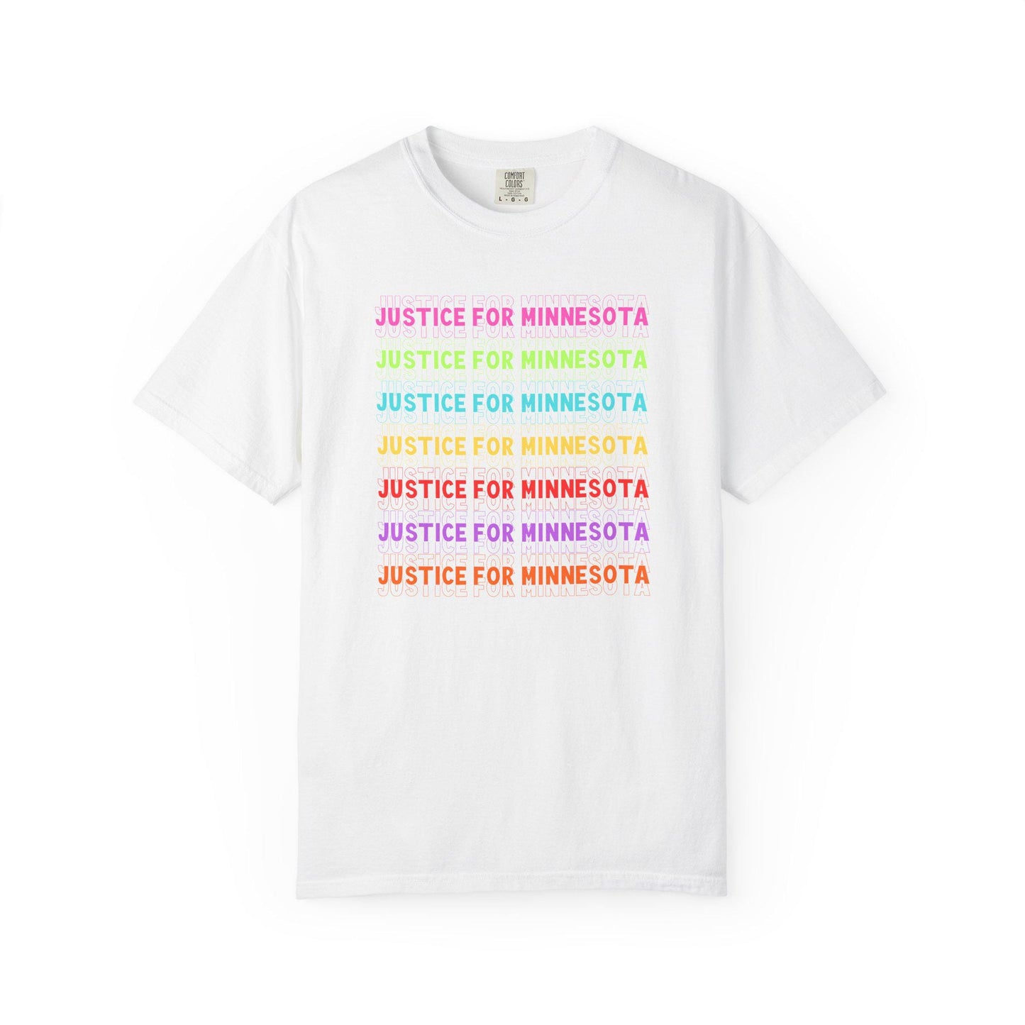 Justice For Minnesota Shirt, Abolish ICE Rainbow T-Shirt, Waltz Protest For Human Rights Tshirt, Protest Rally Tee, F*ck ICE Anti Trump FDT