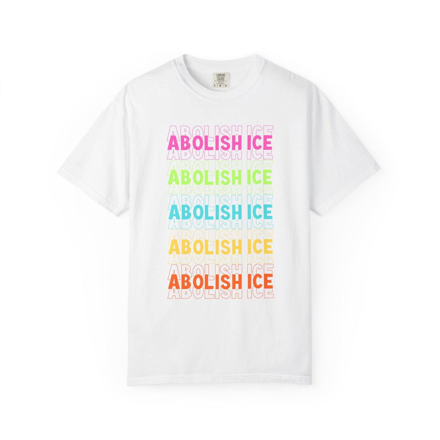 Abolish ICE Shirt, F*ck ICE TShirt, Justice For Minnesota T-Shirt, Chinga La Migra Merch, Anti Trump FDT, Rainbow Design Immigration Rights