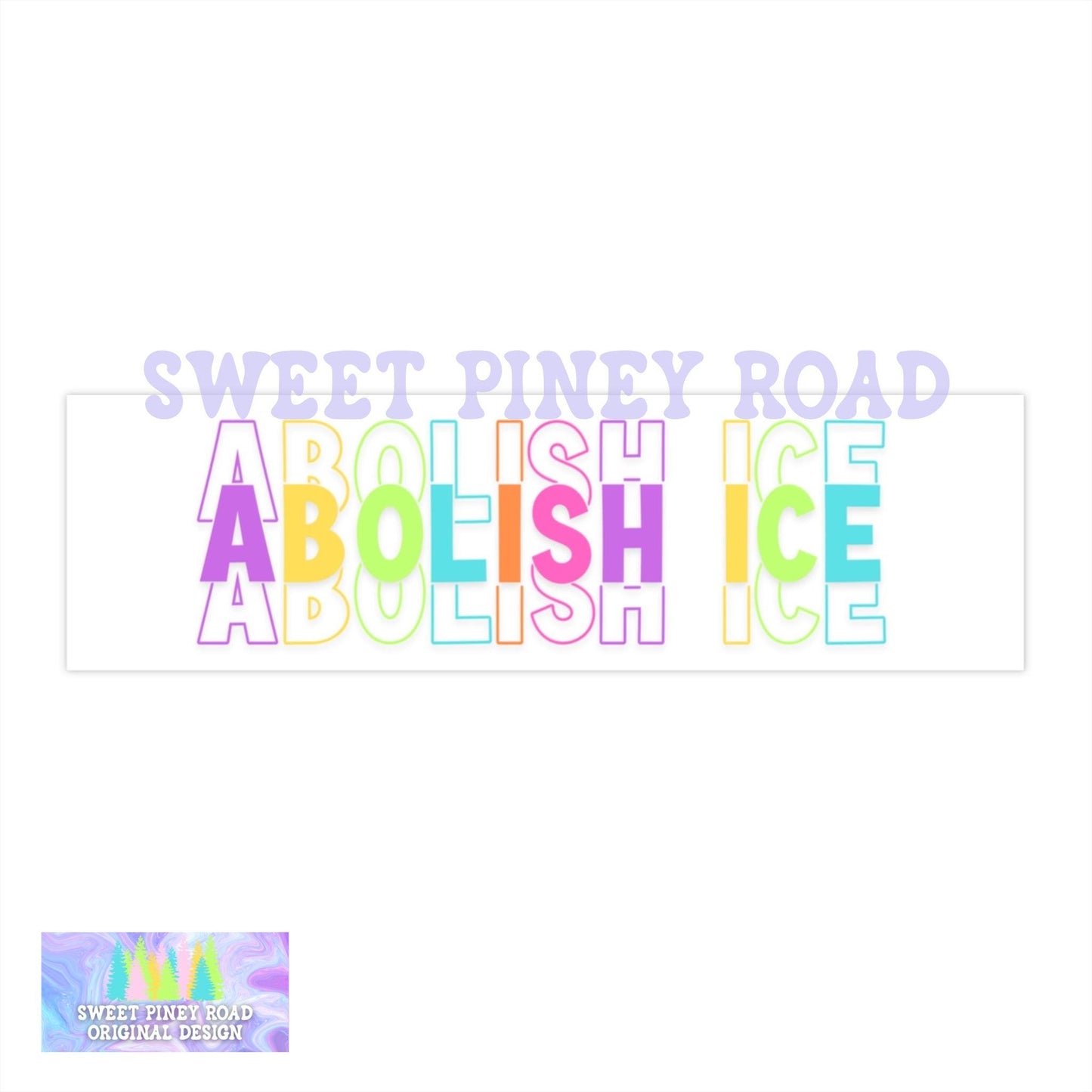 Abolish ICE Car Magnets, F*ck ICE Decal, Justice For Minnesota Bumper Sticker, Chinga La Migra Merch, Anti Trump FDT, Rainbow Design Decal