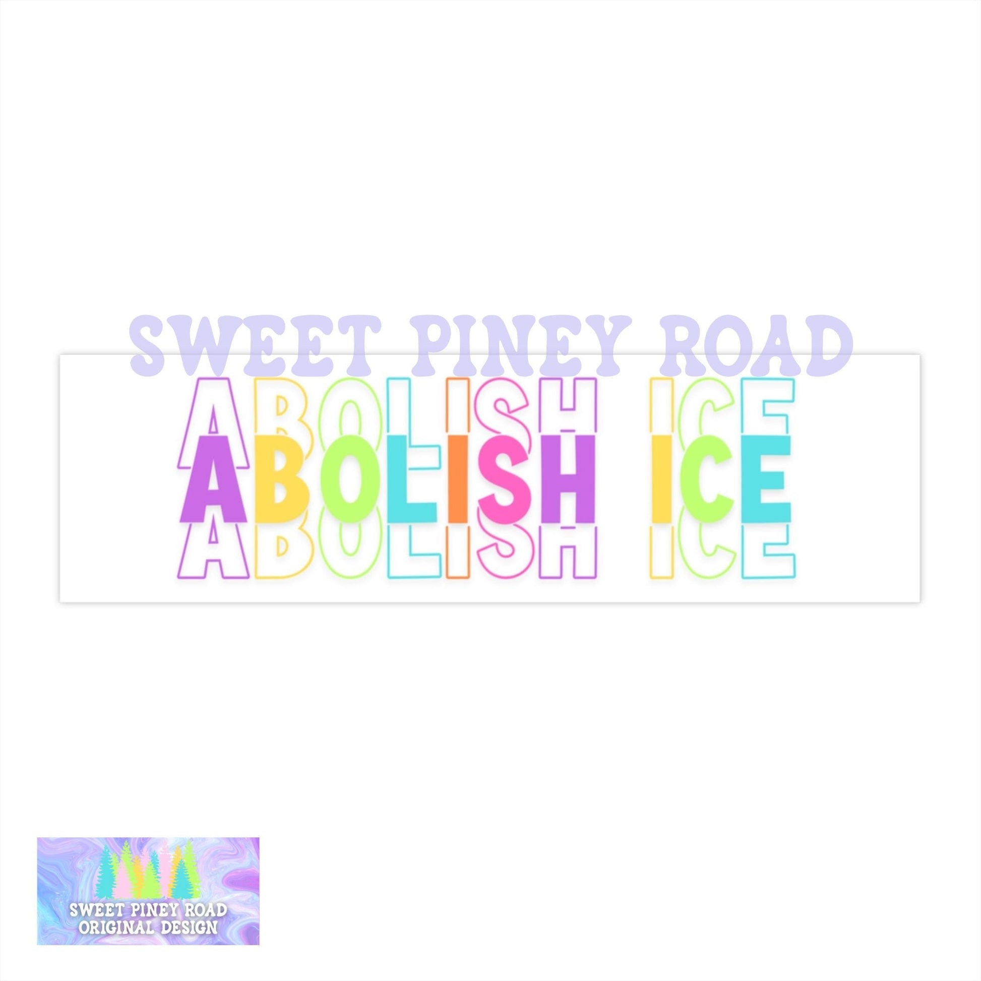 Abolish ICE Car Magnets, F*ck ICE Decal, Justice For Minnesota Bumper Sticker, Chinga La Migra Merch, Anti Trump FDT, Rainbow Design Decal