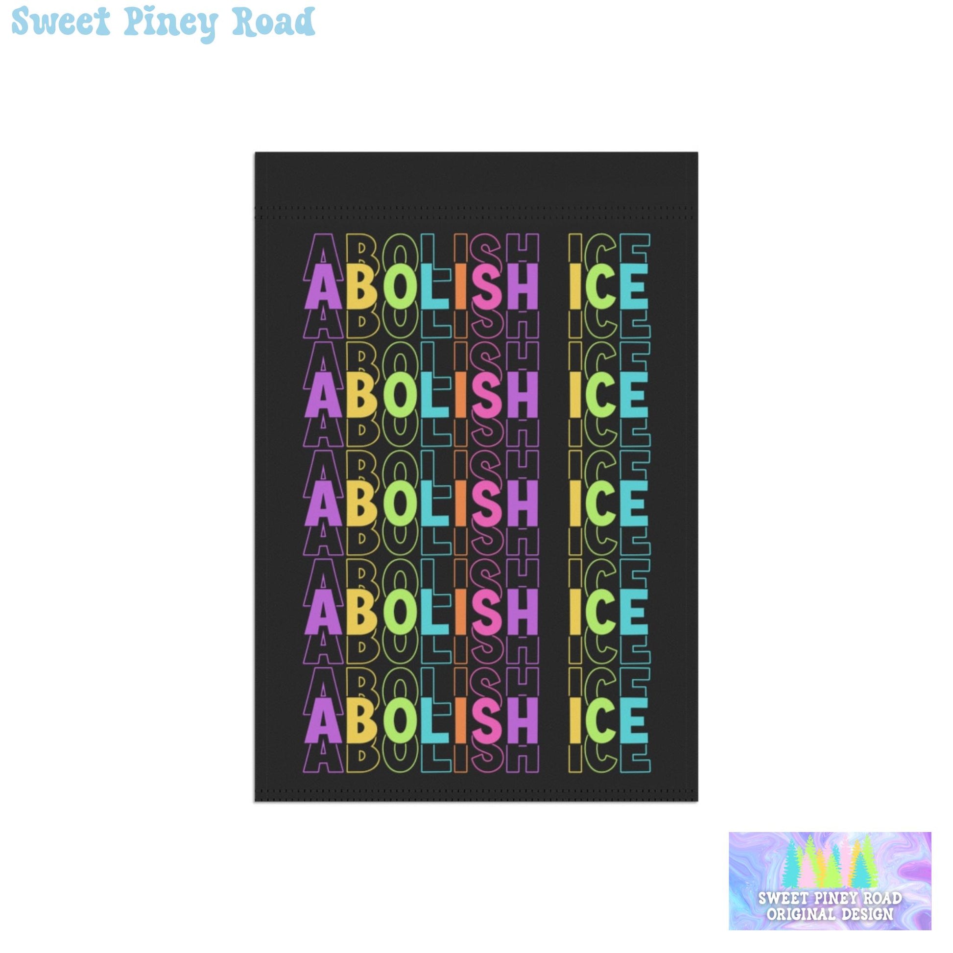 Abolish ICE Yard Sign, F*ck ICE Garden Flag, Justice For Minnesota Outdoor Decor, Chinga La Migra Decoration, Anti Trump FDT Rainbow Gift