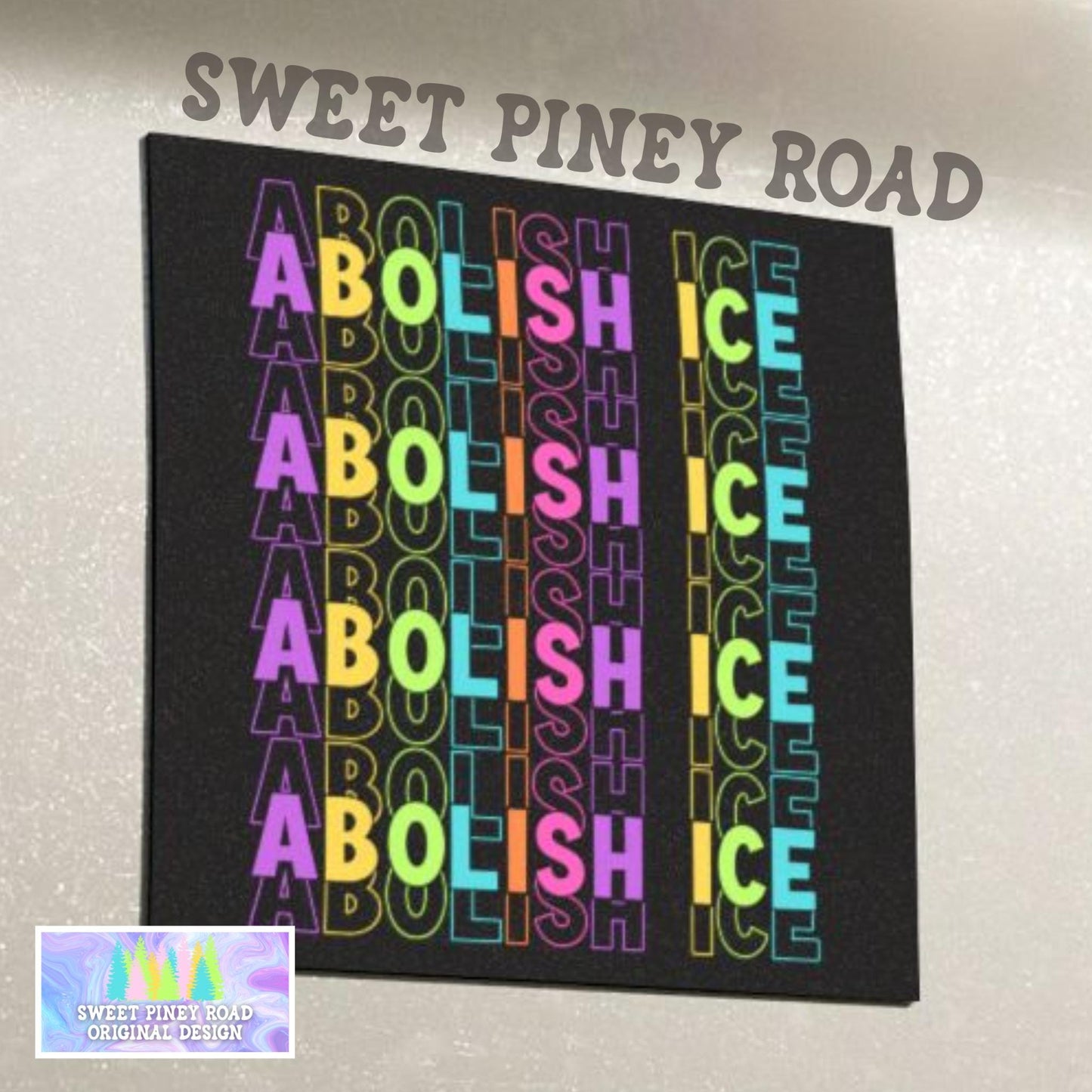 Abolish ICE Car Magnets, F*ck ICE Decal, Justice For Minnesota Bumper Sticker, Chinga La Migra Merch, Anti Trump FDT, Rainbow Design Decal