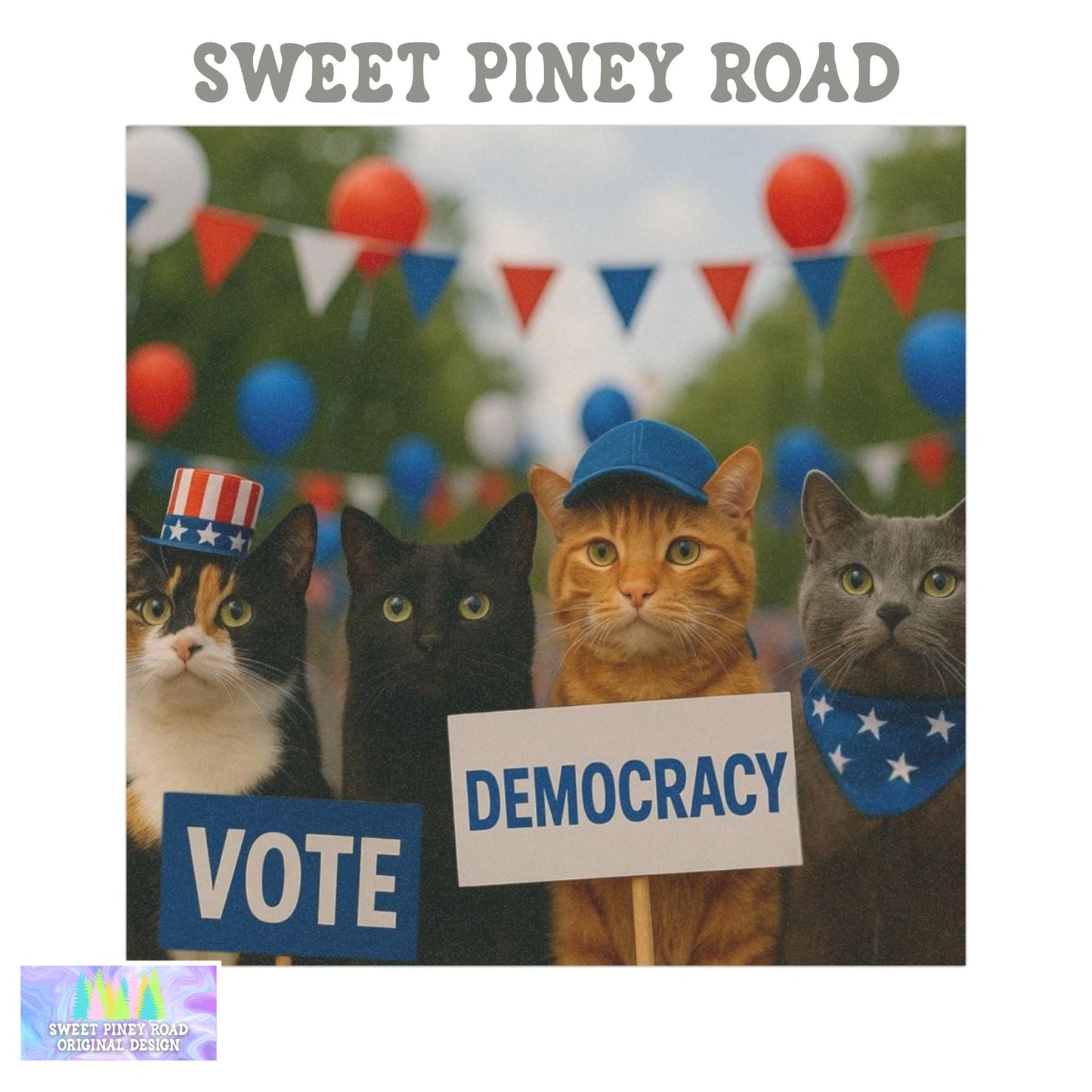 Anti Trump Cat Car Magnet, Kitten Lover Decal, Funny Kitty Gag Gift, Hilarious Ideas For Vehicle, Leftist Progressive Pro-Democracy FDT