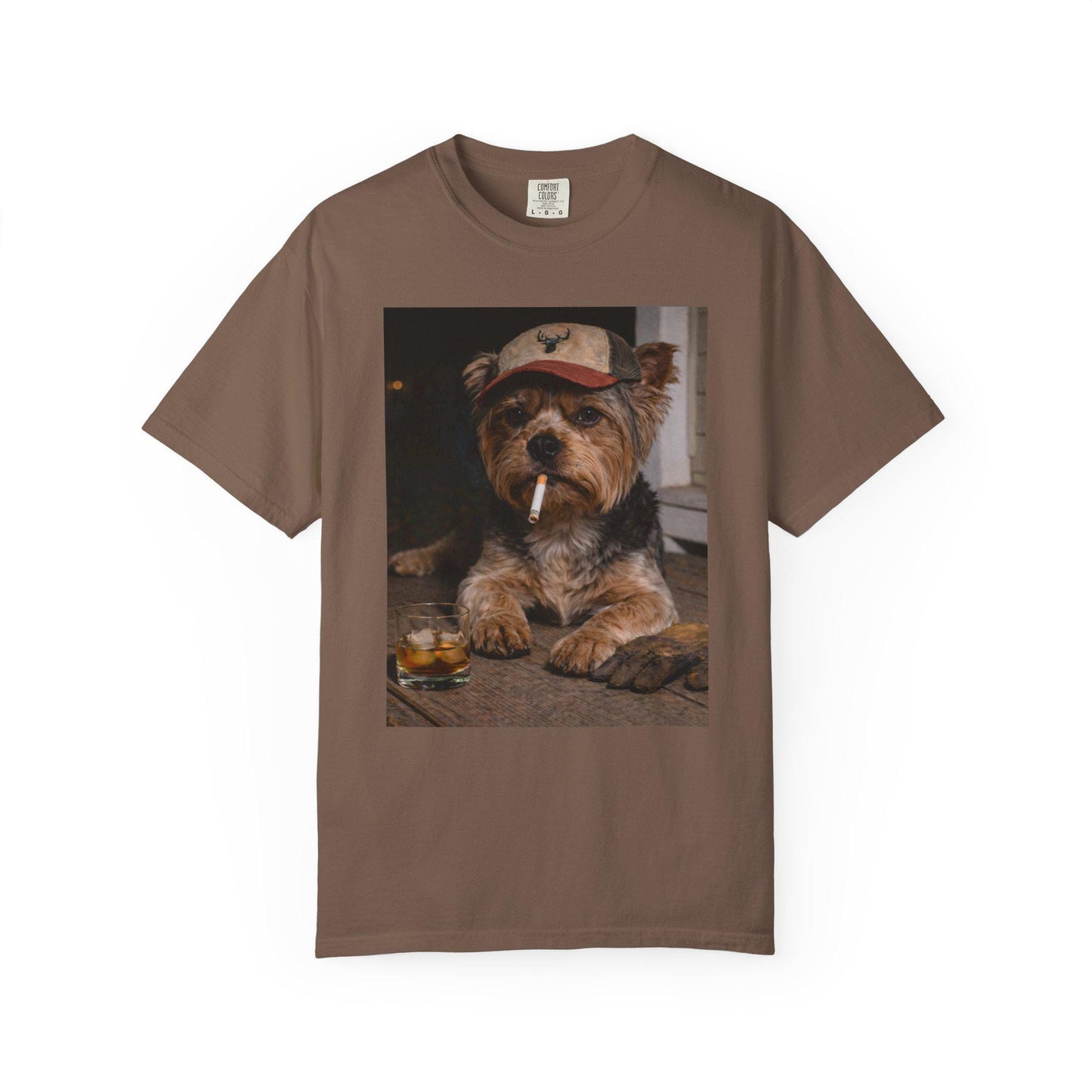 Funny Yorkie Shirt, Dog Dad T-Shirt, Blue Collar Man Gag Gift Tee For Husband, Yorkshire Terrier Owner Meme Humor Comfort Colors® Tshirt