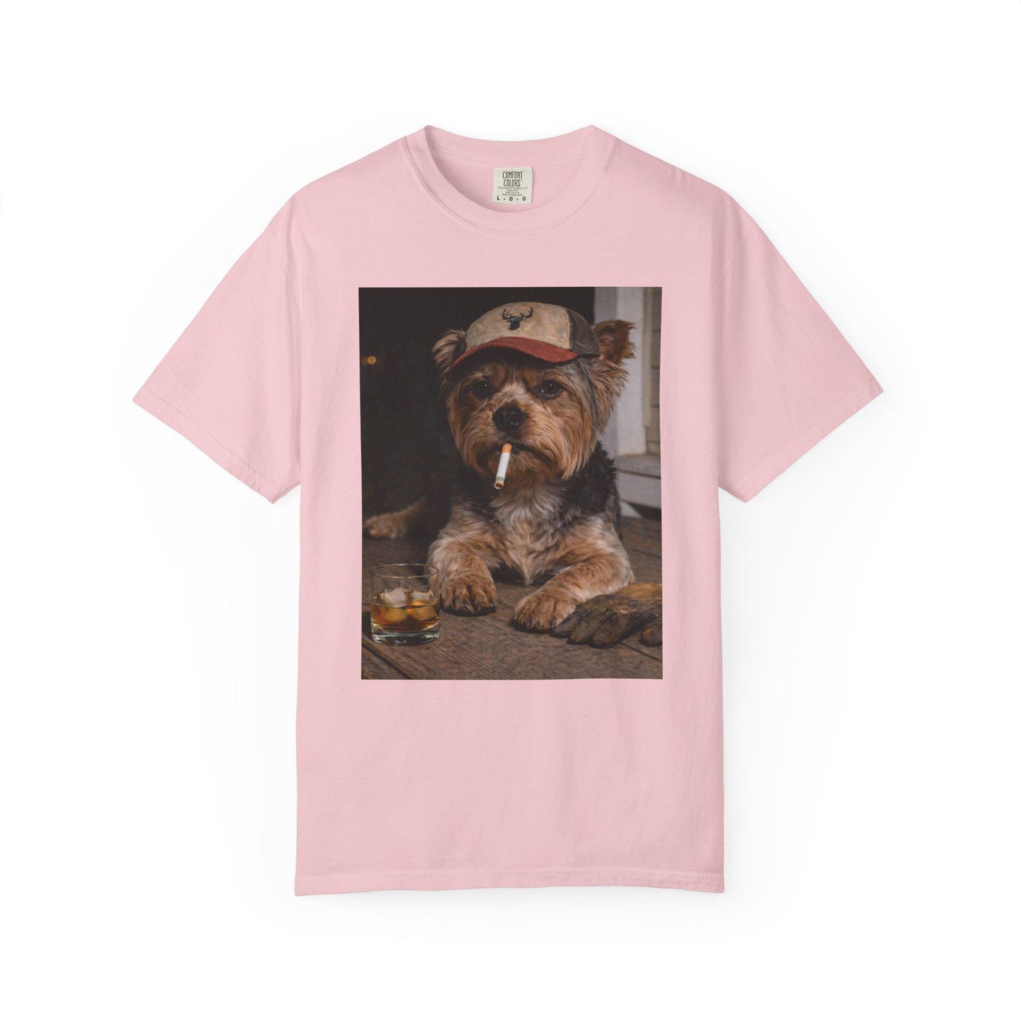Funny Yorkie Shirt, Dog Dad T-Shirt, Blue Collar Man Gag Gift Tee For Husband, Yorkshire Terrier Owner Meme Humor Comfort Colors® Tshirt