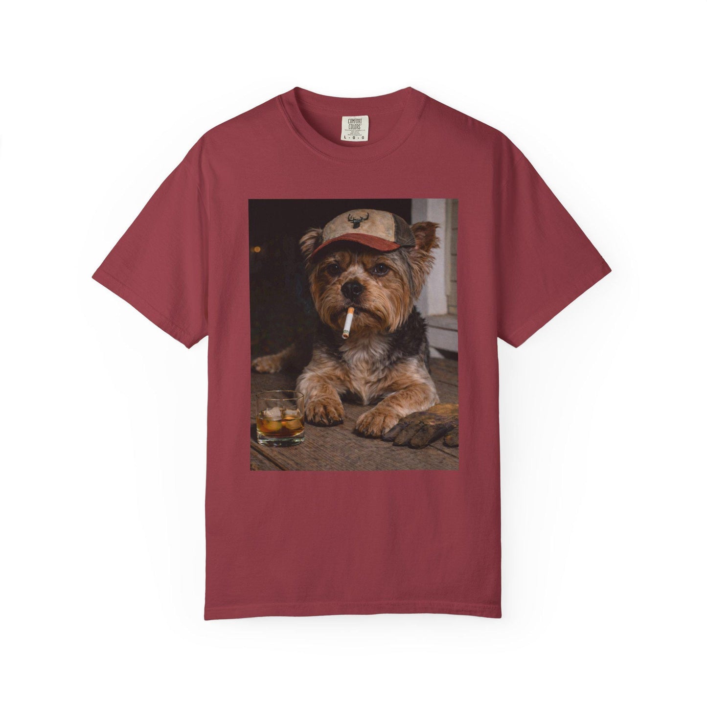 Funny Yorkie Shirt, Dog Dad T-Shirt, Blue Collar Man Gag Gift Tee For Husband, Yorkshire Terrier Owner Meme Humor Comfort Colors® Tshirt