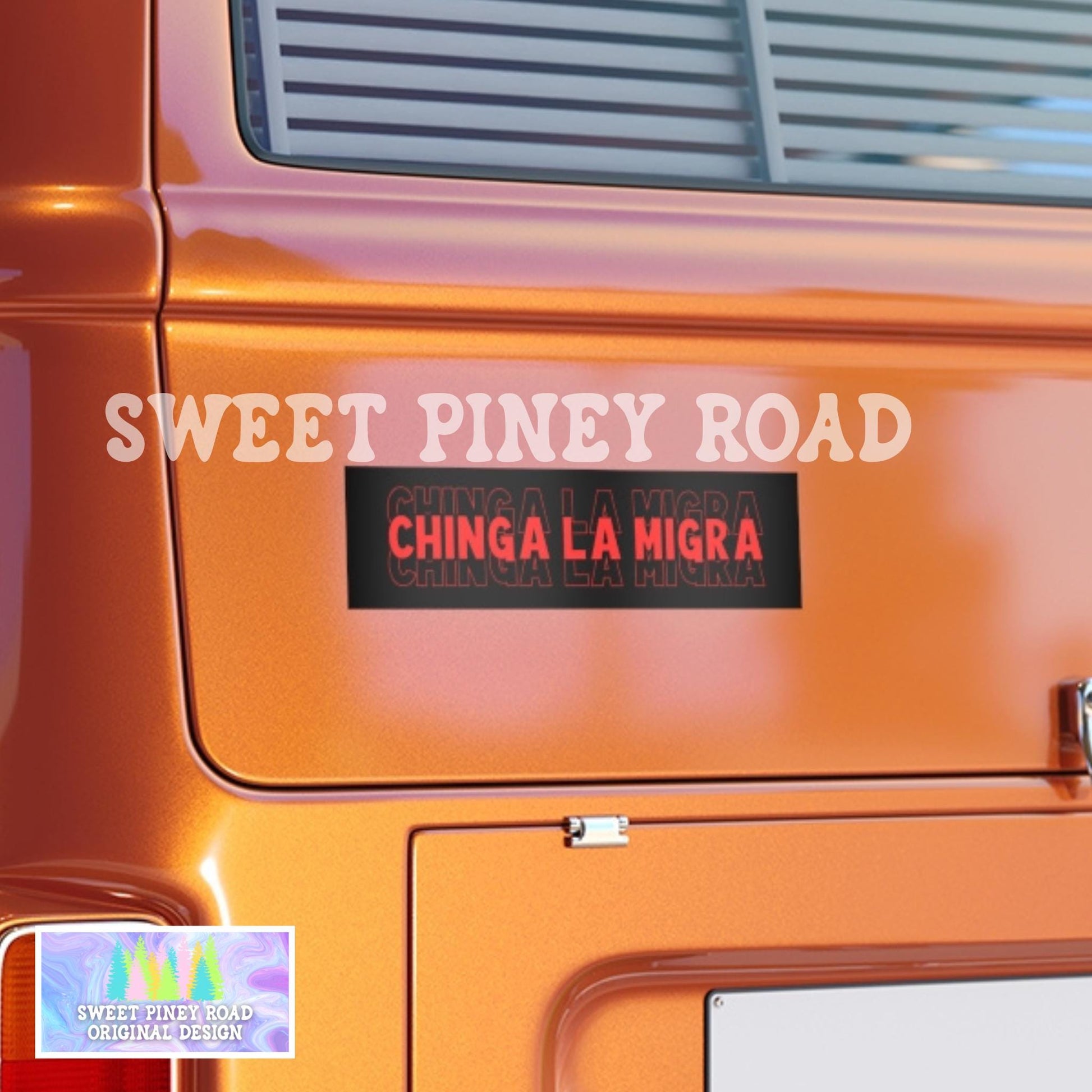 Chinga La Migra Car Magnet, F*ck ICE Bumper Sticker, Justice For Minnesota, Get Out Border Patrol, Anti Trump FDT Merch For Rally Protest