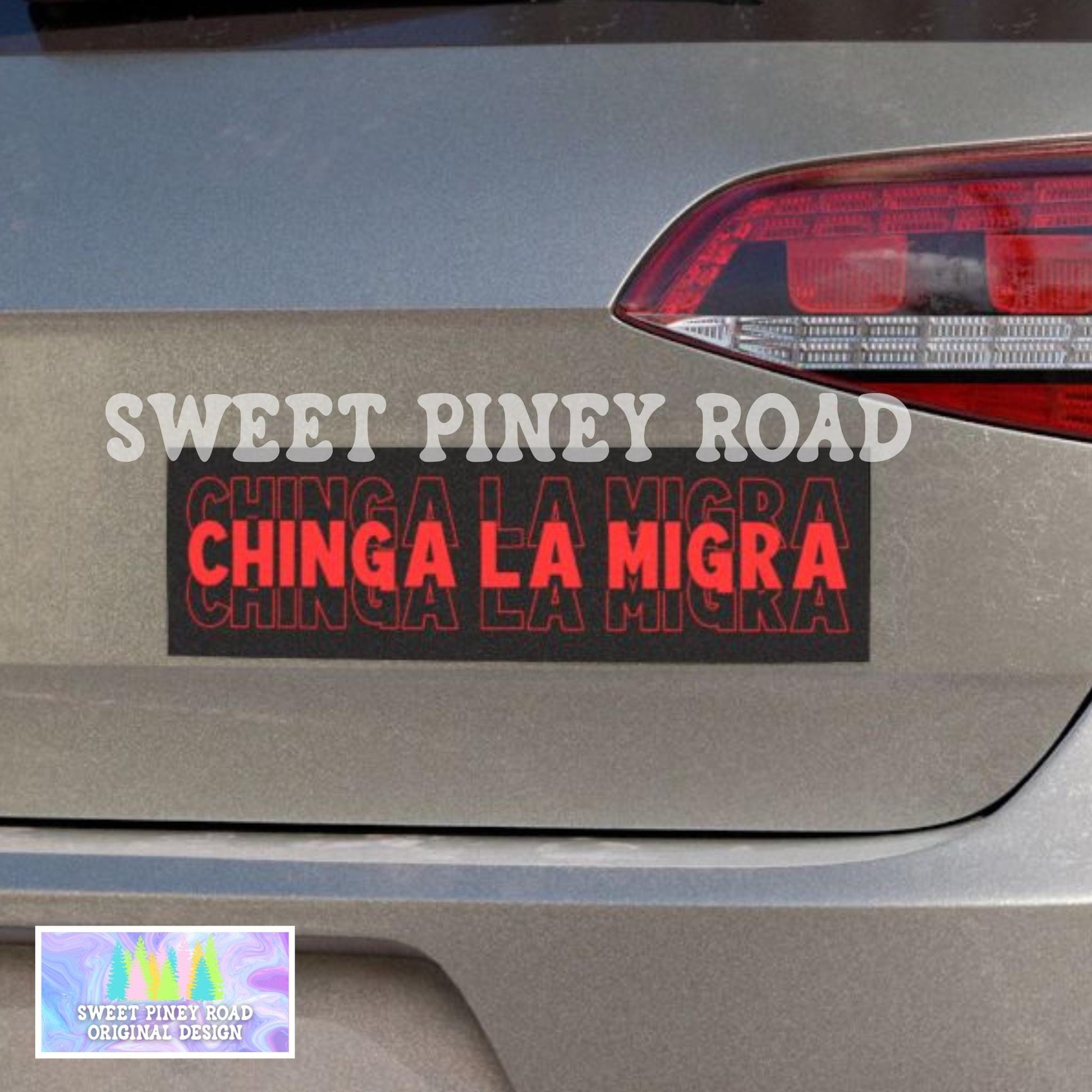 Chinga La Migra Car Magnet, F*ck ICE Bumper Sticker, Justice For Minnesota, Get Out Border Patrol, Anti Trump FDT Merch For Rally Protest