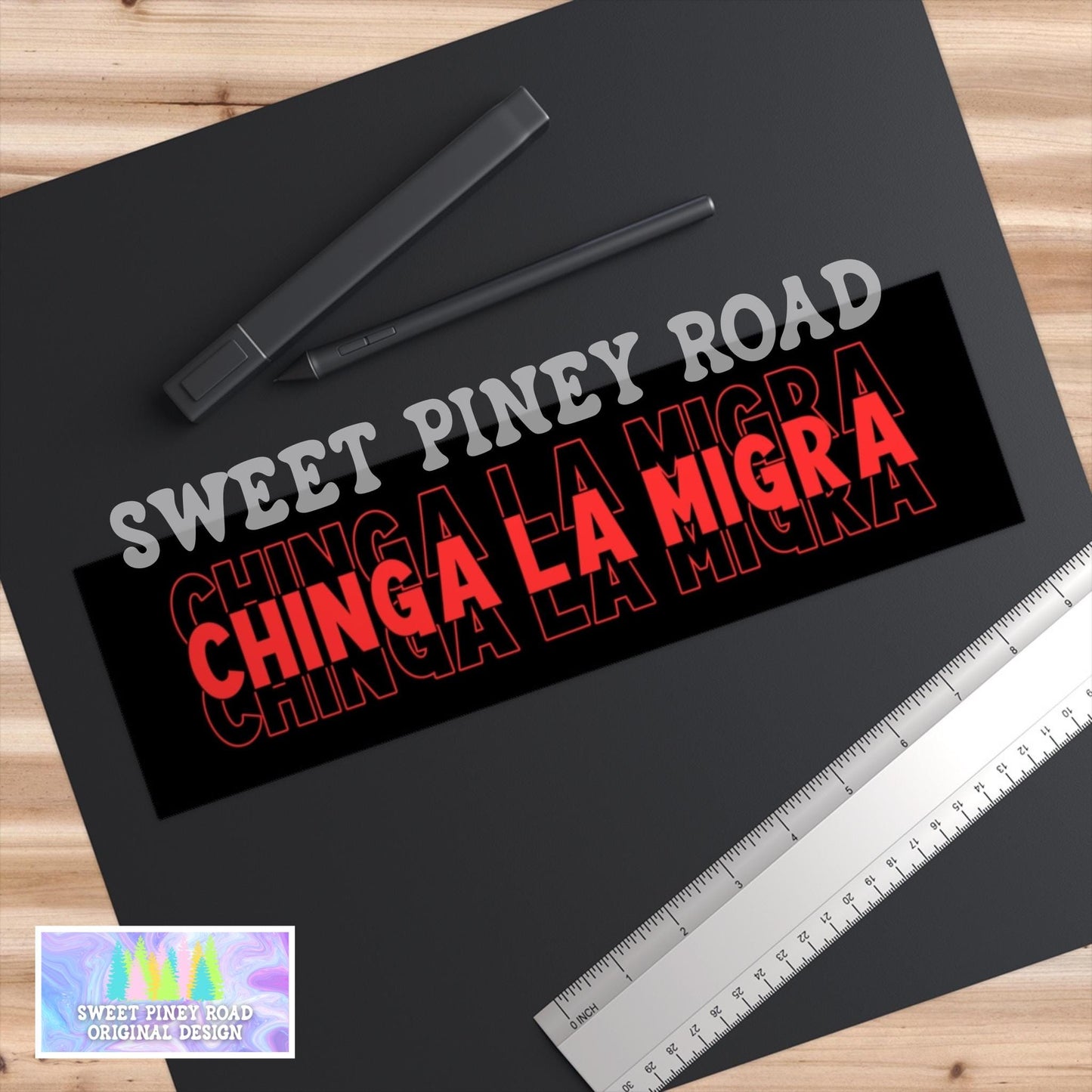 Chinga La Migra Car Magnet, F*ck ICE Bumper Sticker, Justice For Minnesota, Get Out Border Patrol, Anti Trump FDT Merch For Rally Protest