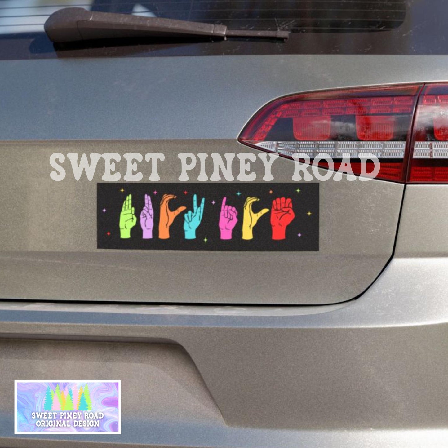 F*ck ICE Bumper Sticker, Abolish ICE Subtle ASL Vinyl Car Magnet, Chinga La Migra, Anti Trump Immigration Decal