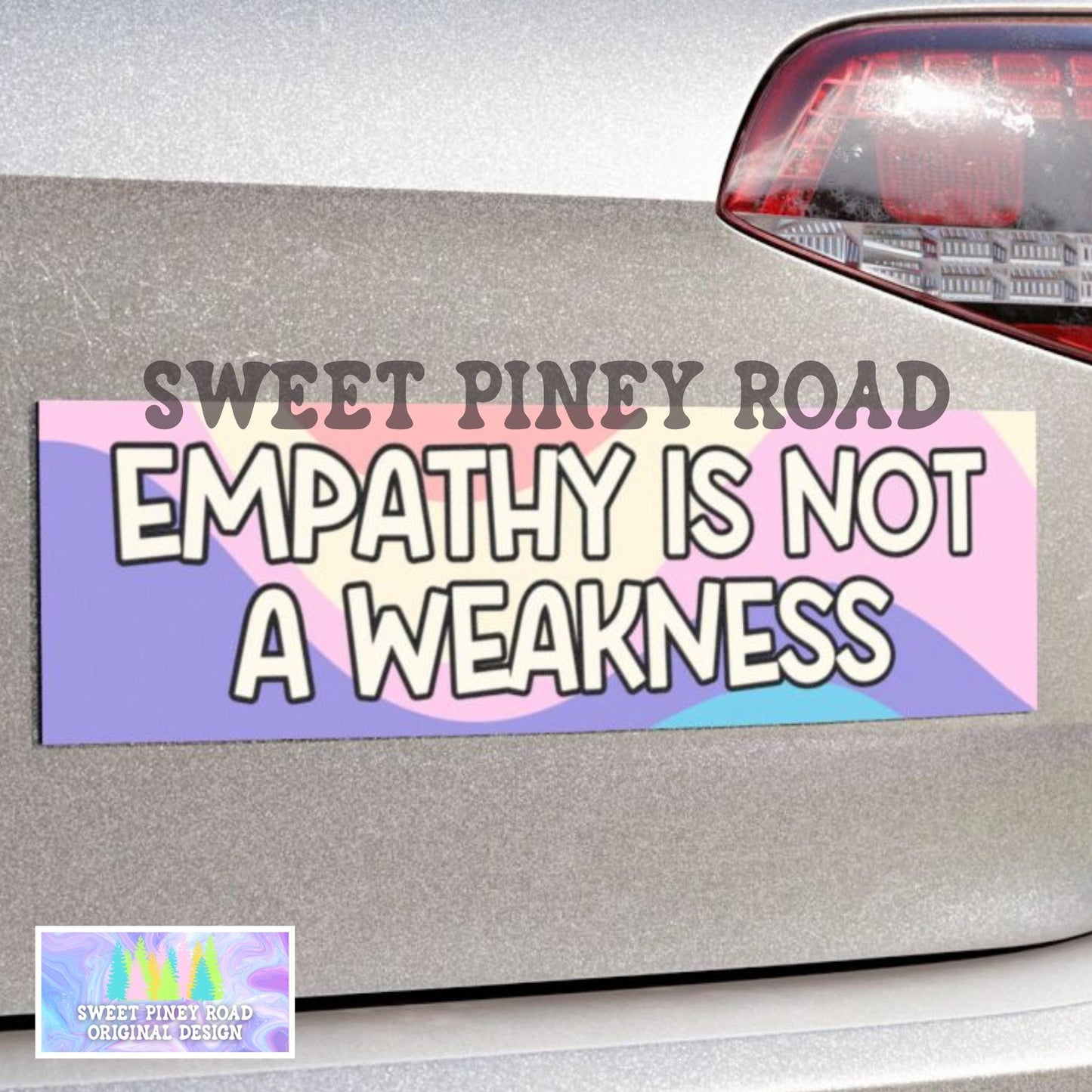 Empathy Is Not A Weakness Car Magnet, Human Rights Bumper Sticker, Abolish ICE, Anti Trump Choose Kindness Decal, FDT, Pro Immigration Ally