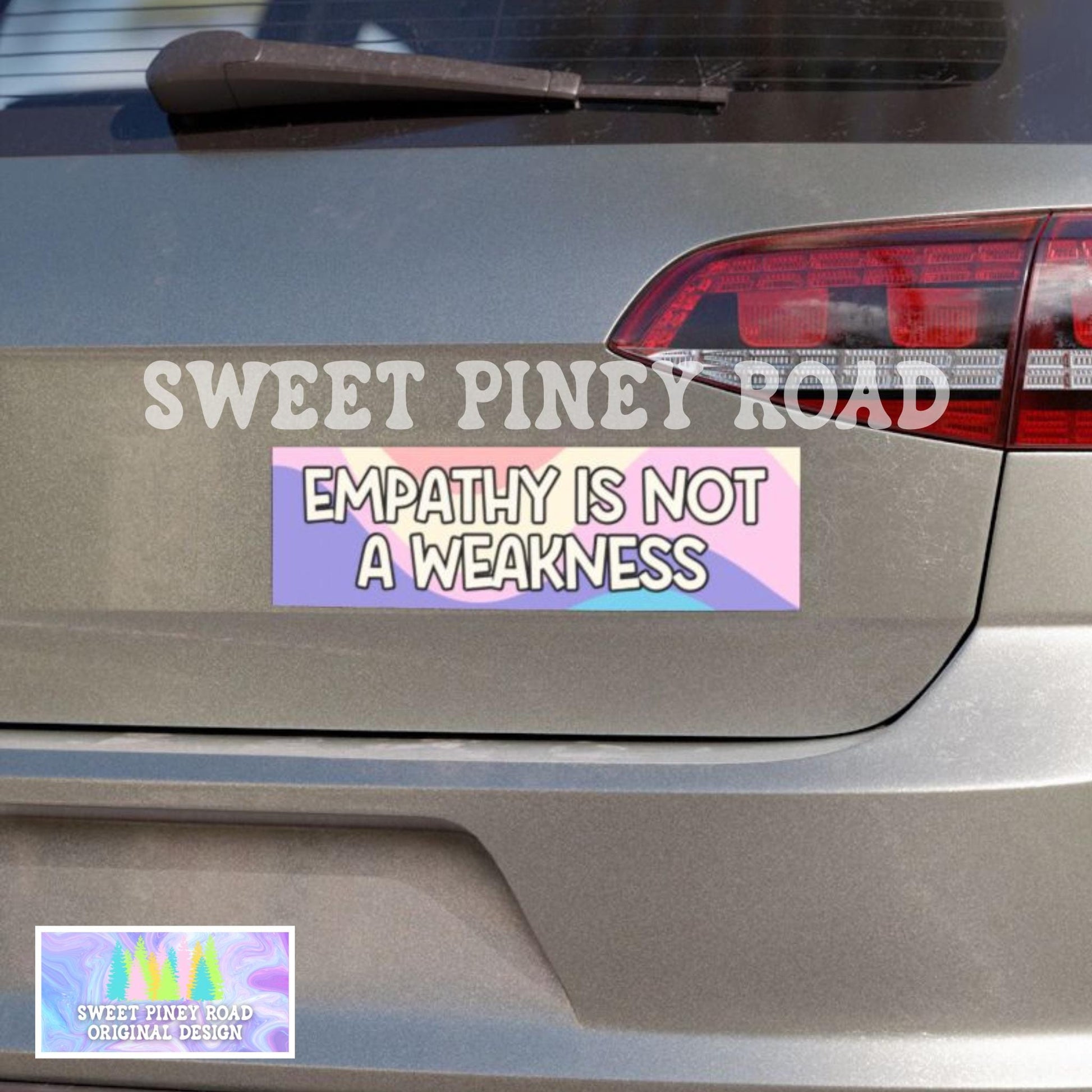 Empathy Is Not A Weakness Car Magnet, Human Rights Bumper Sticker, Abolish ICE, Anti Trump Choose Kindness Decal, FDT, Pro Immigration Ally