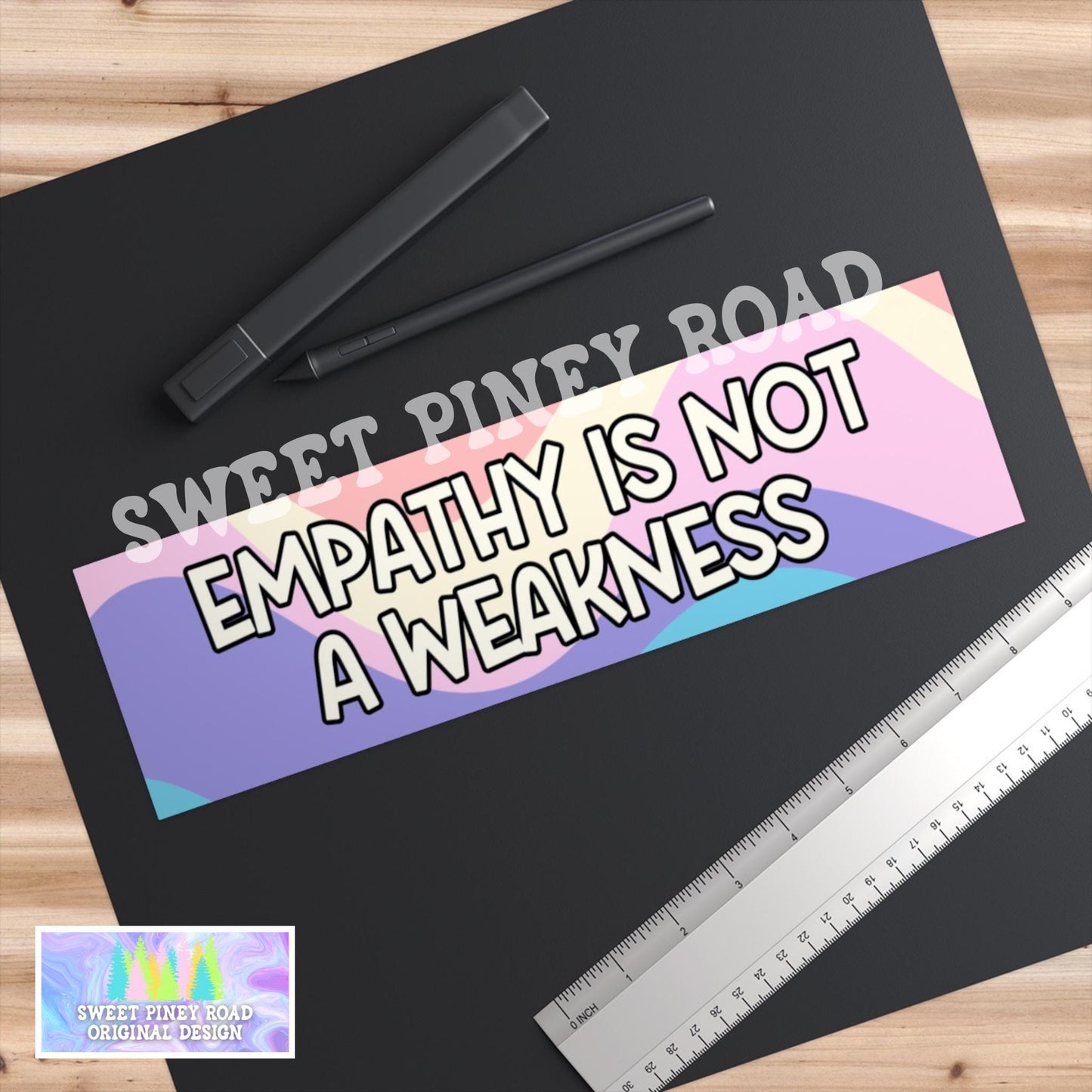 Empathy Is Not A Weakness Car Magnet, Human Rights Bumper Sticker, Abolish ICE, Anti Trump Choose Kindness Decal, FDT, Pro Immigration Ally