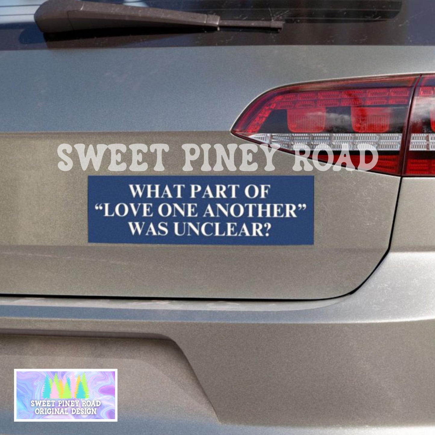 Love One Another Car Magnet, F*ck ICE Bumper Sticker, Abolish ICE Protest, Love Thy Neighbor Sticker, Anti Trump Immigration, FDT Equality