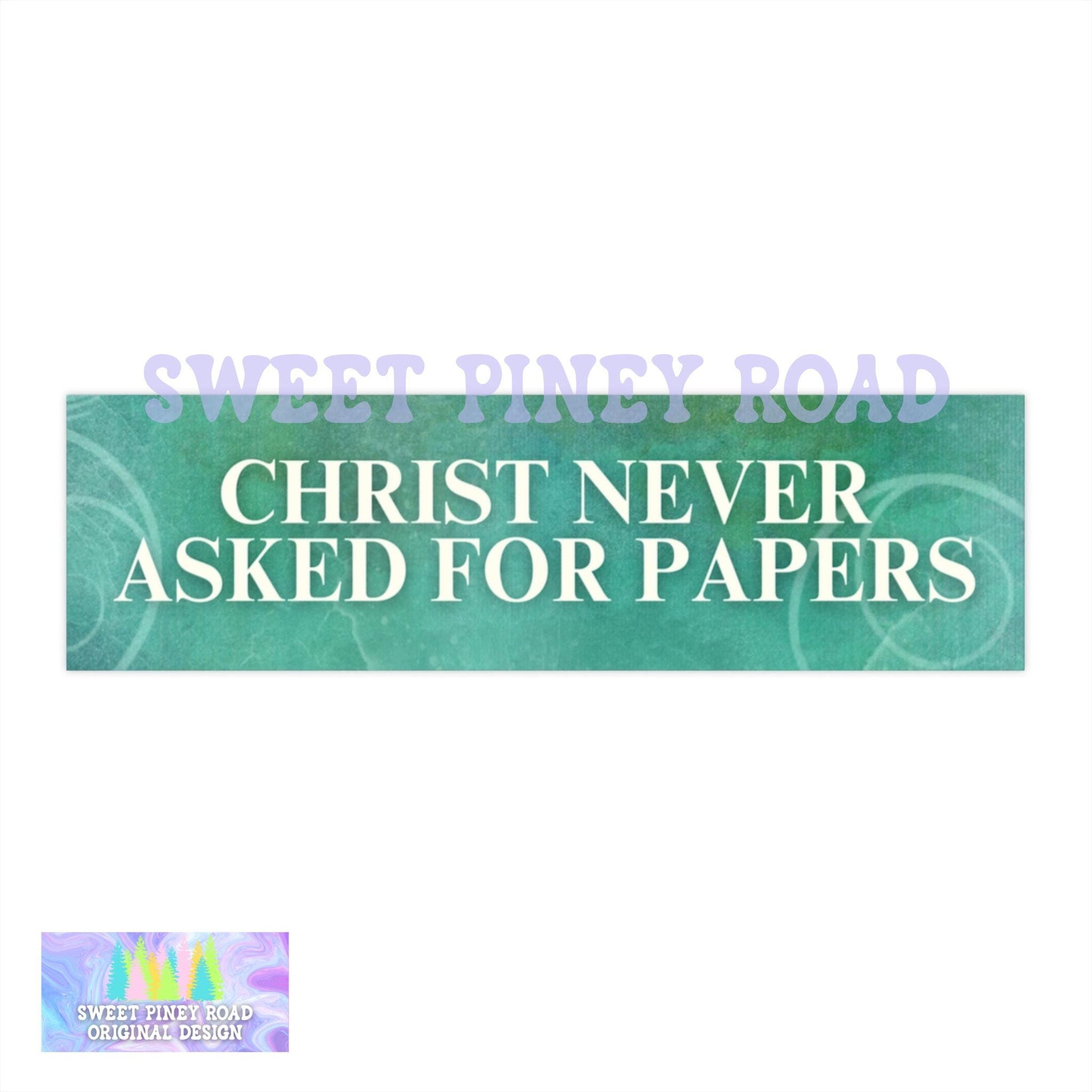 Christ Never Asked For Papers Car Magnet, Abolish ICE Car Magnet, F*ck ICE Pro Immigration Ally, Human Rights Anti Trump FDT Jesus Protest
