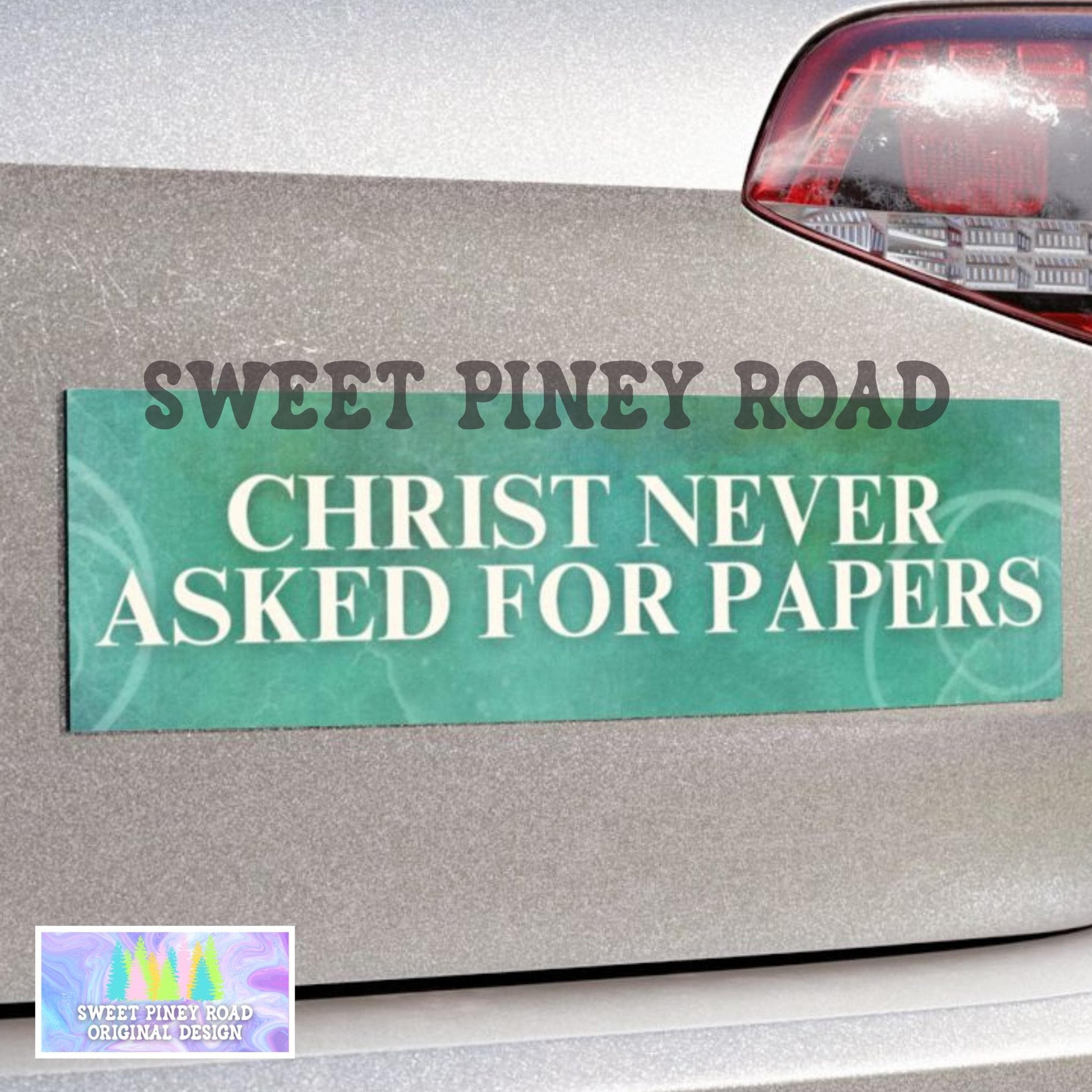 Christ Never Asked For Papers Car Magnet, Abolish ICE Car Magnet, F*ck ICE Pro Immigration Ally, Human Rights Anti Trump FDT Jesus Protest